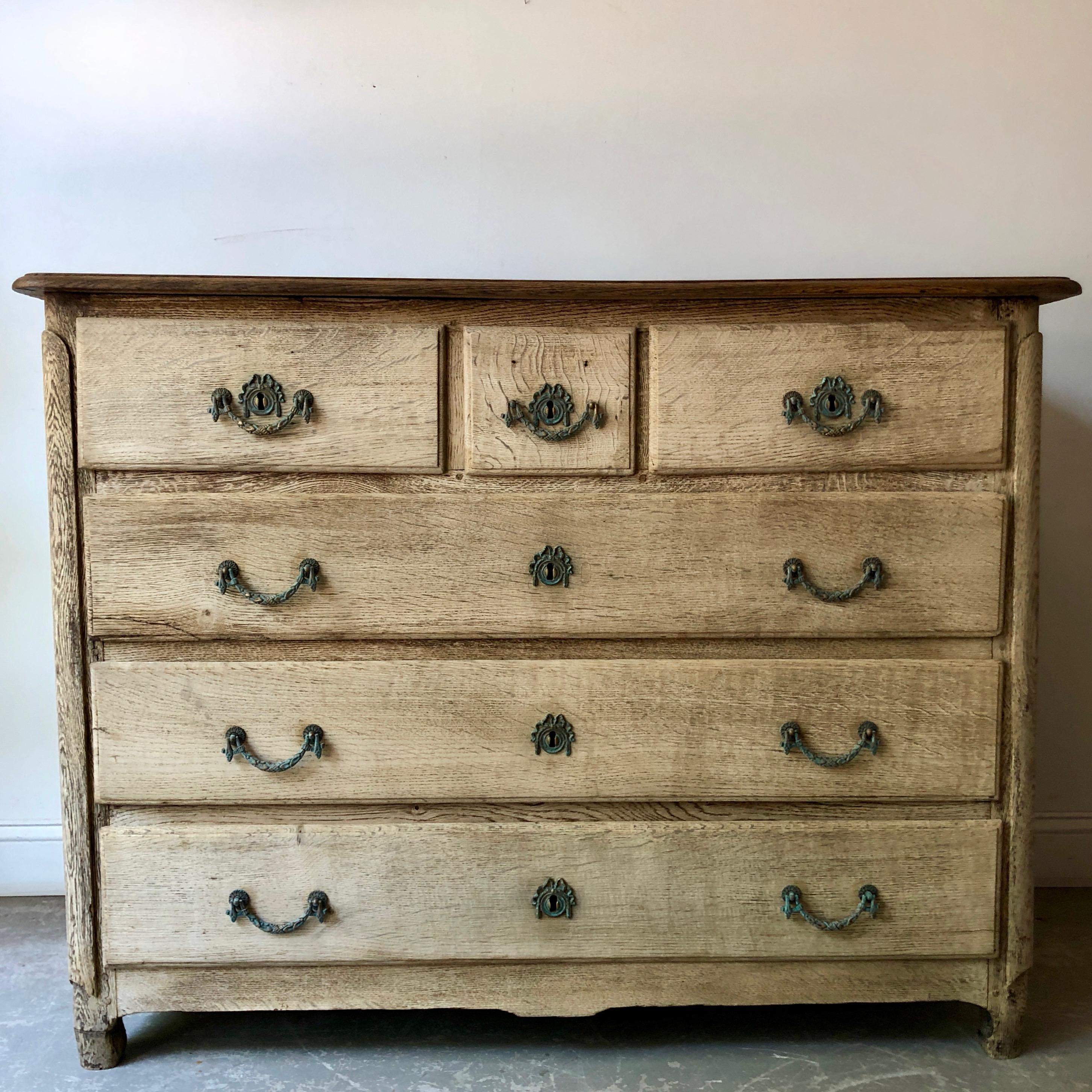 18th Century French Bleached Chest of Drawers In Good Condition In Charleston, SC