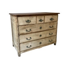 Antique 18th Century French Bleached Chest of Drawers