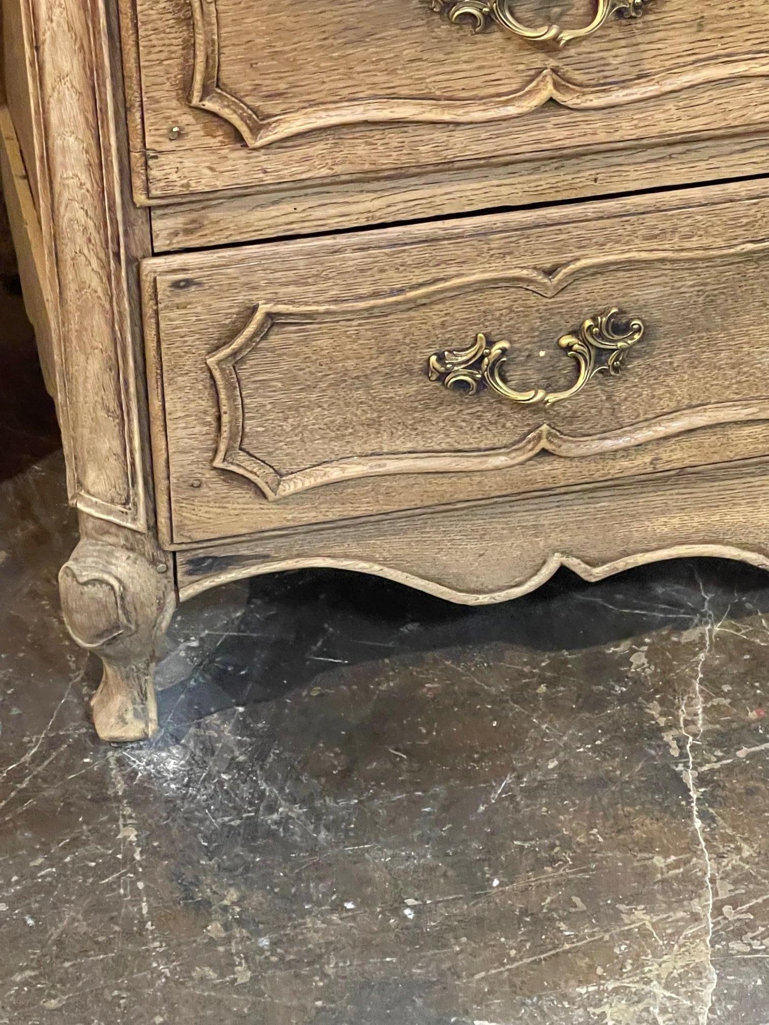 Oak 18th Century French Bleached Commode