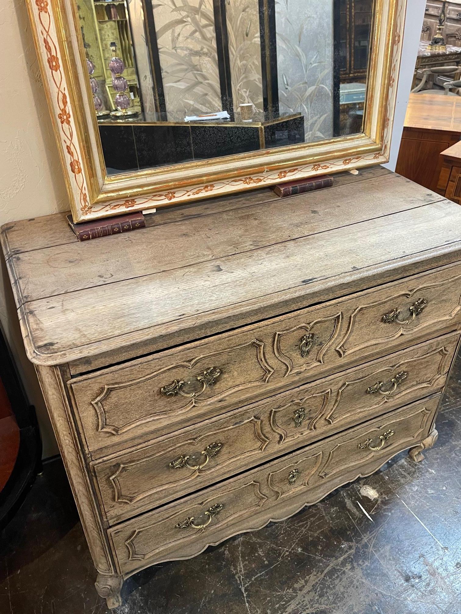 18th Century French Bleached Commode 1