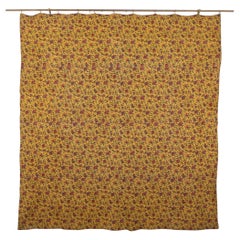 18th Century French Block Printed Cotton Quilt