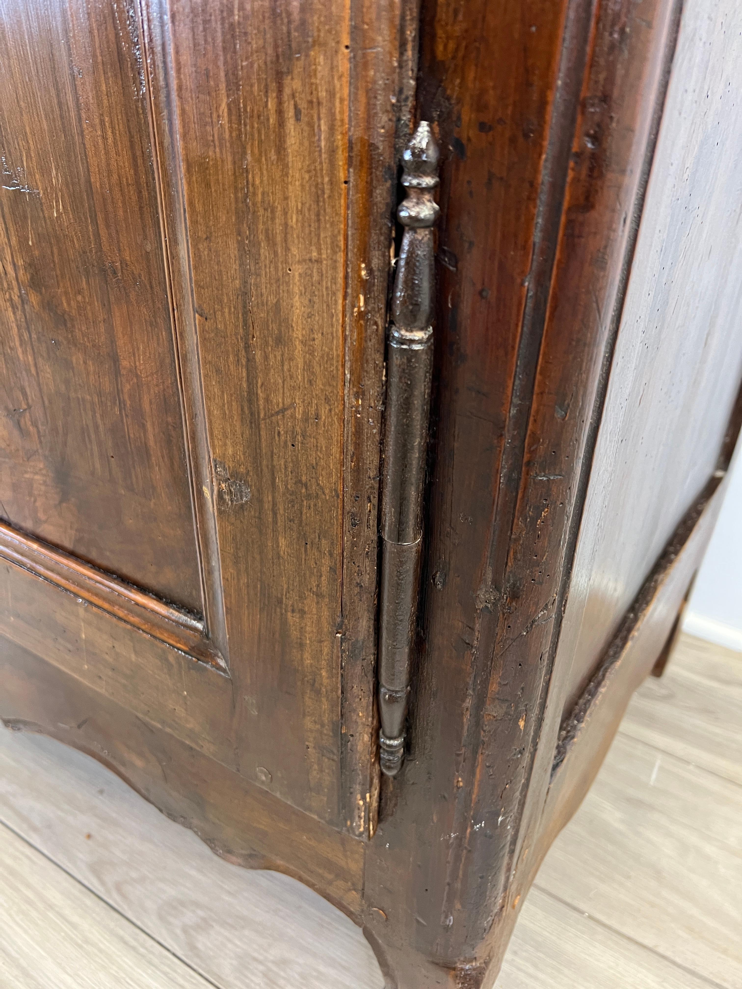18th Century French Bonnetiere Armoire Cabinet 5