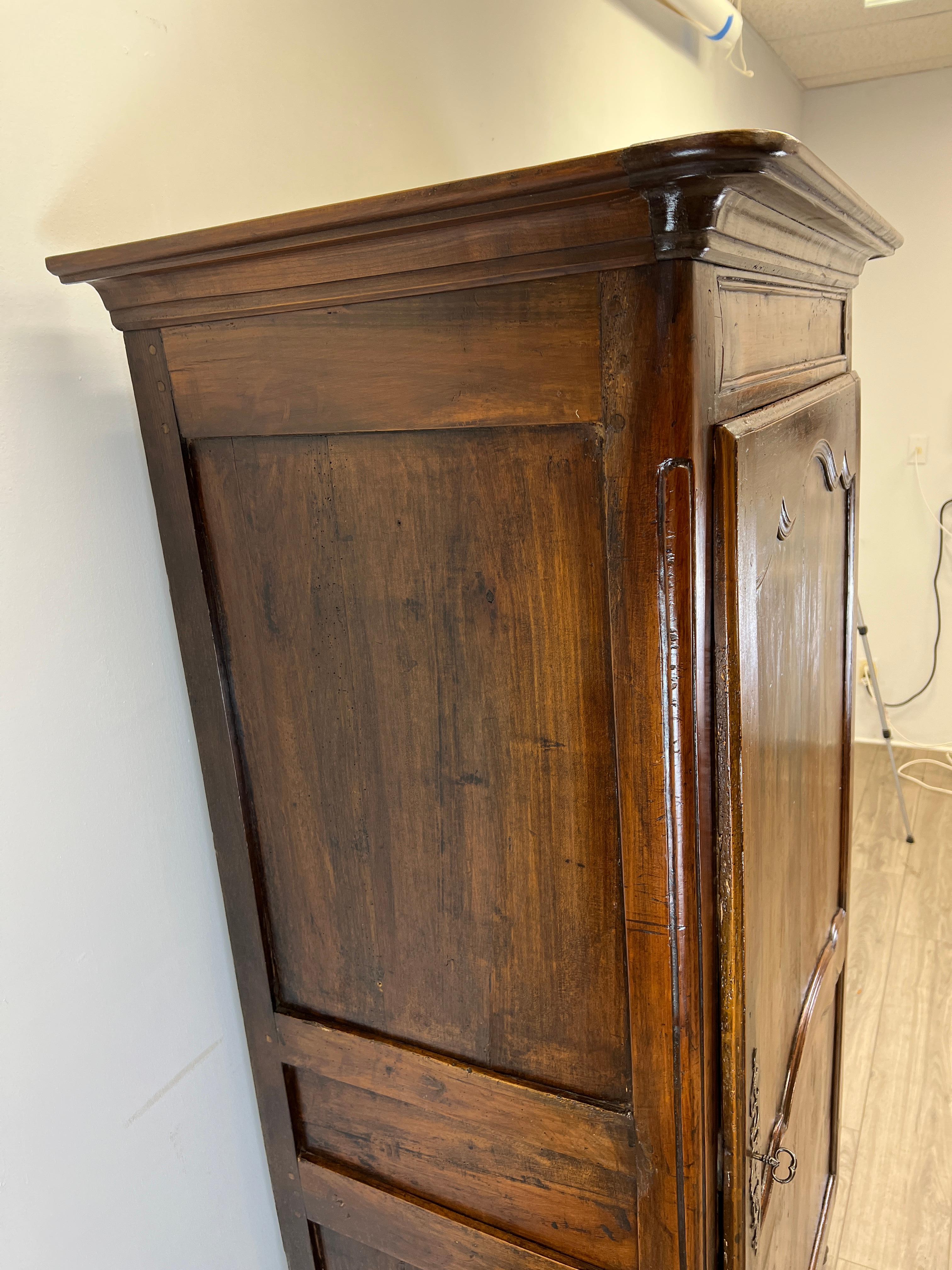 18th Century French Bonnetiere Armoire Cabinet 8