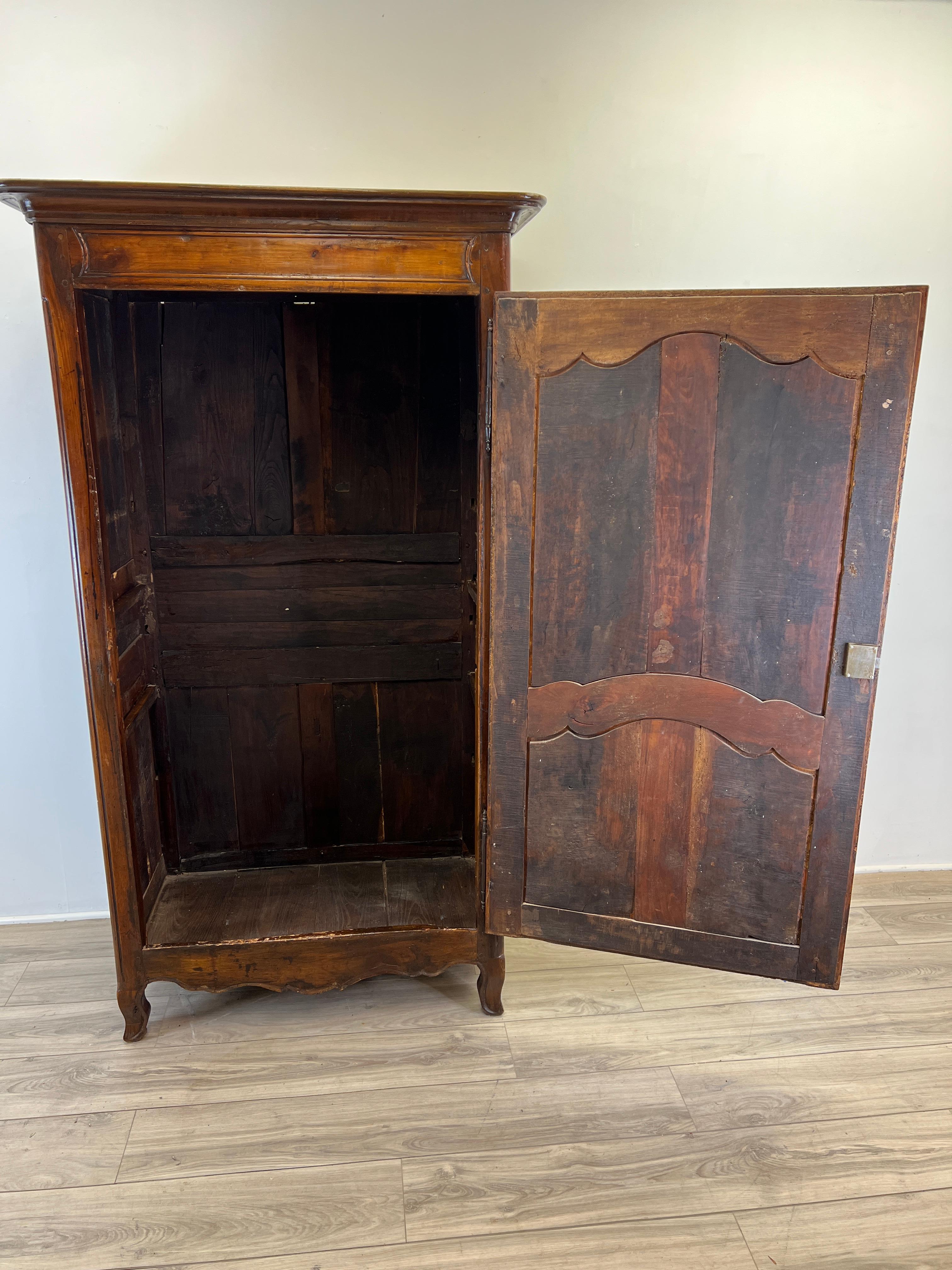 18th Century French Bonnetiere Armoire Cabinet 9