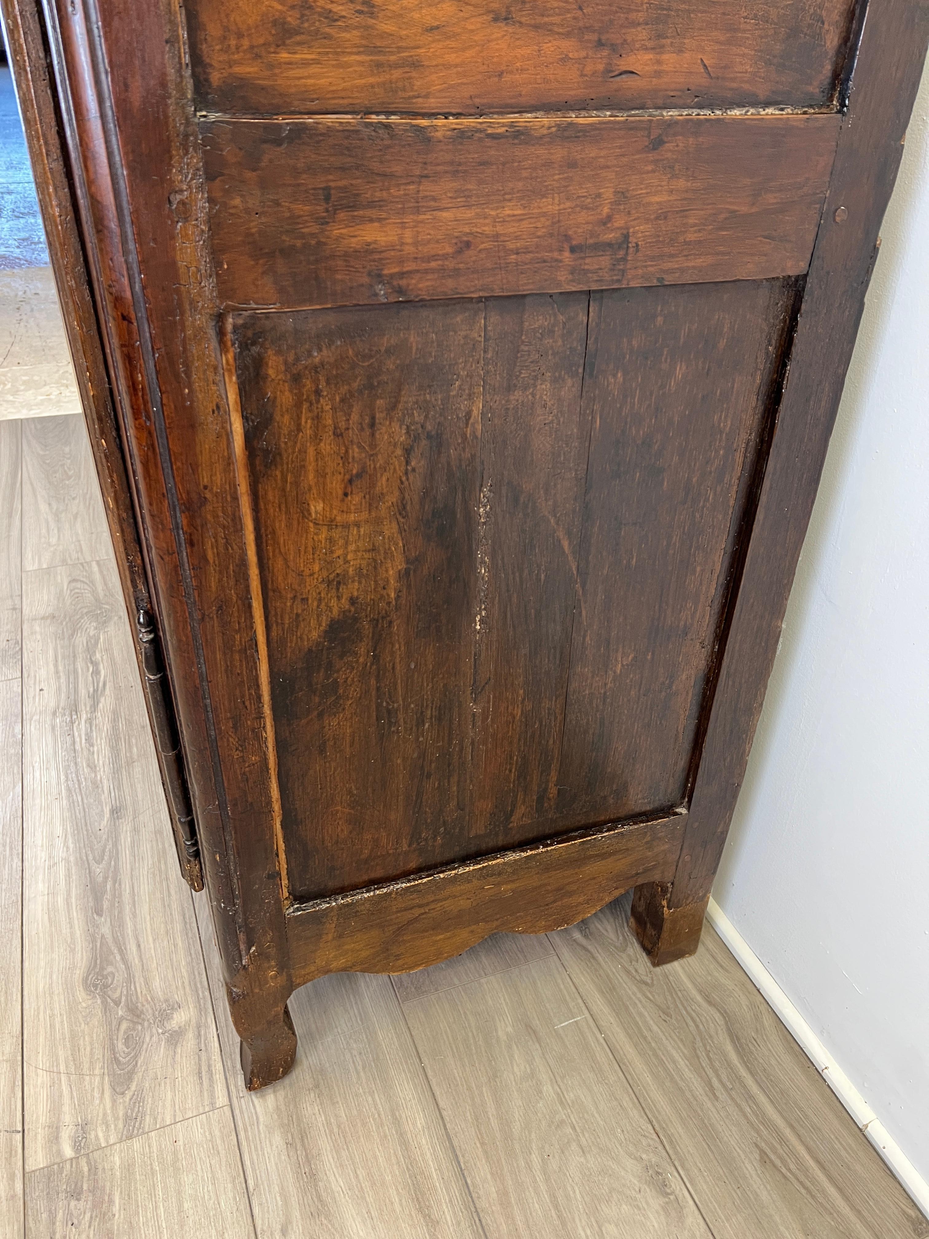 18th Century and Earlier 18th Century French Bonnetiere Armoire Cabinet