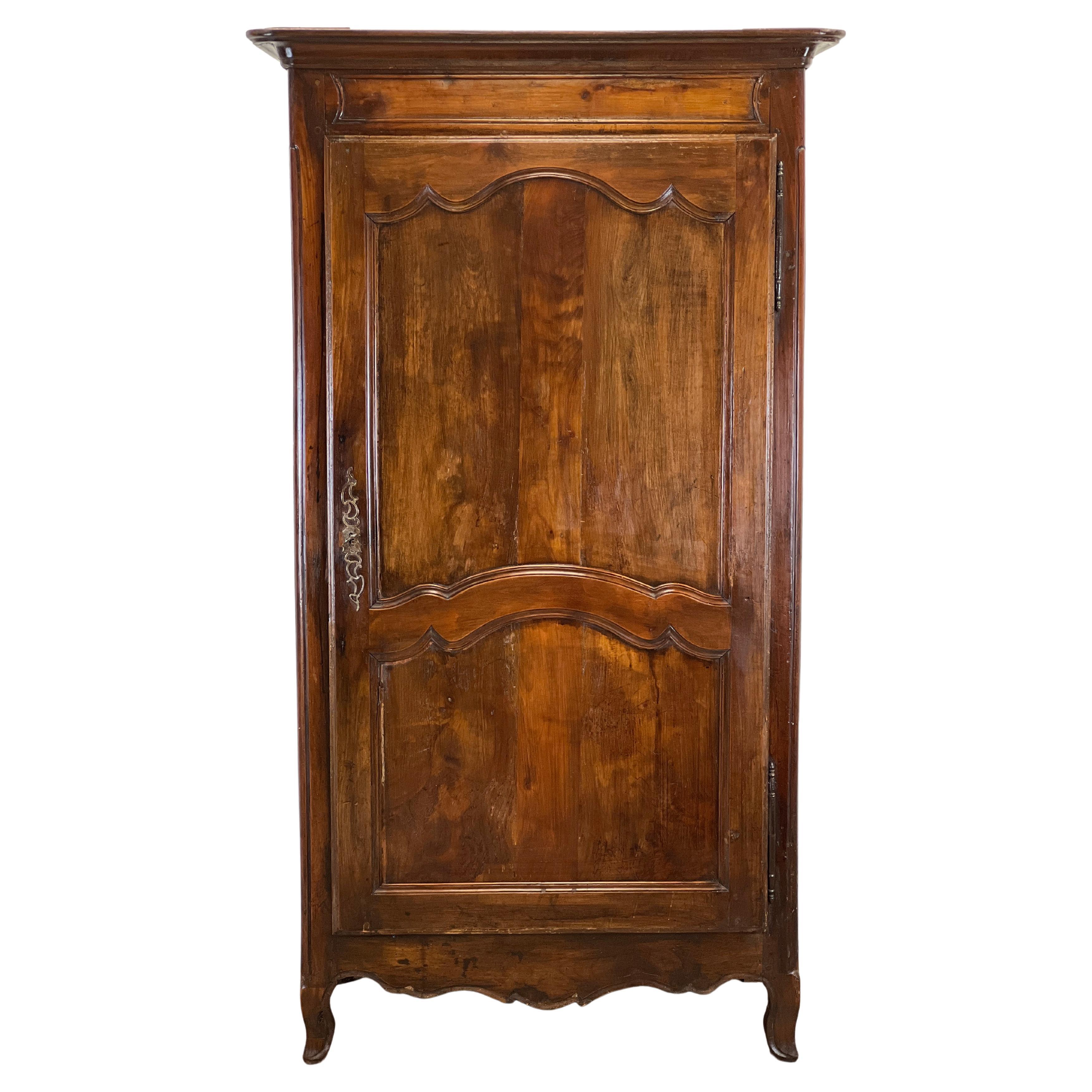 18th Century French Bonnetiere Armoire Cabinet
