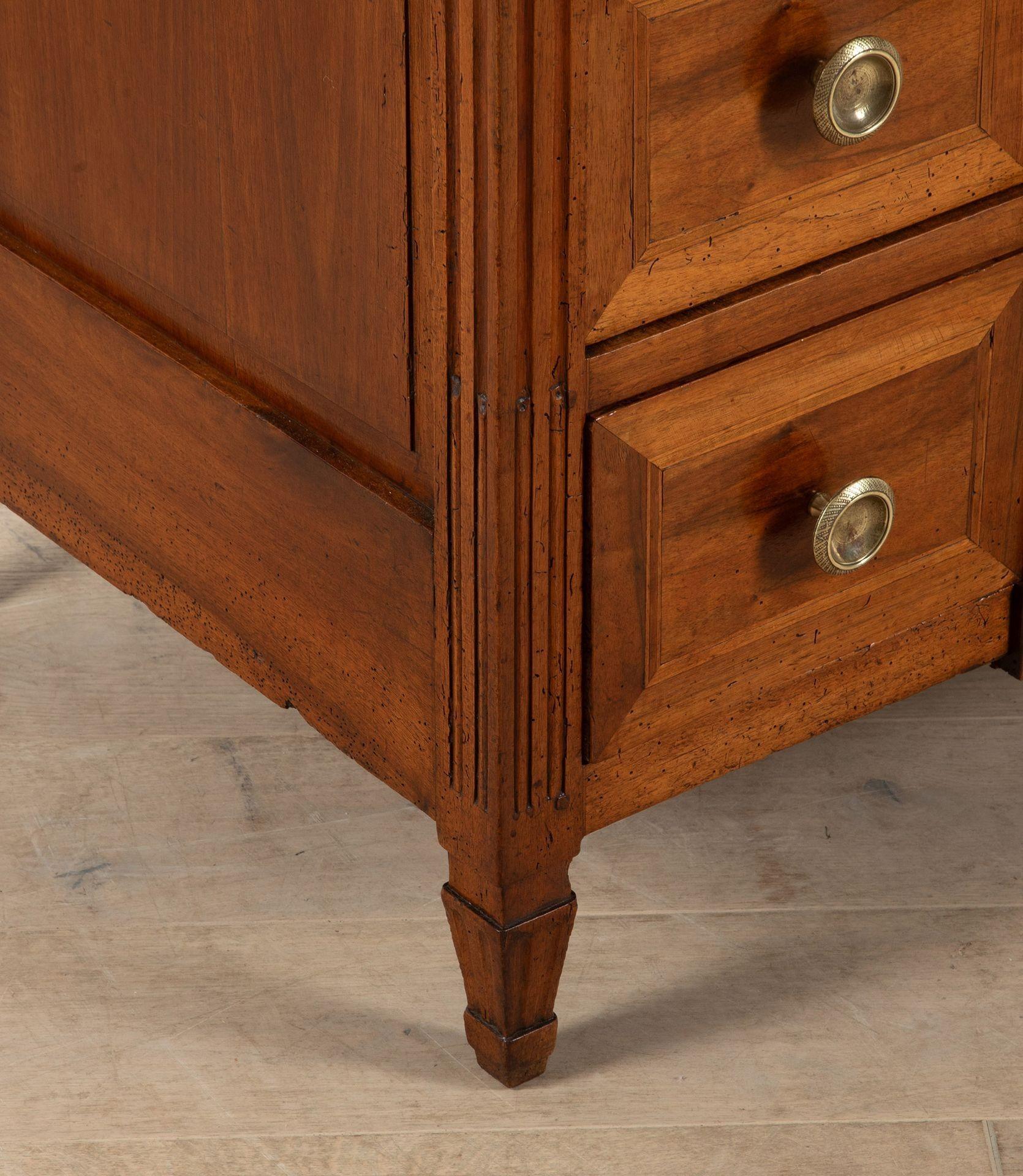 18th Century French Breakfront Walnut Commode For Sale 11