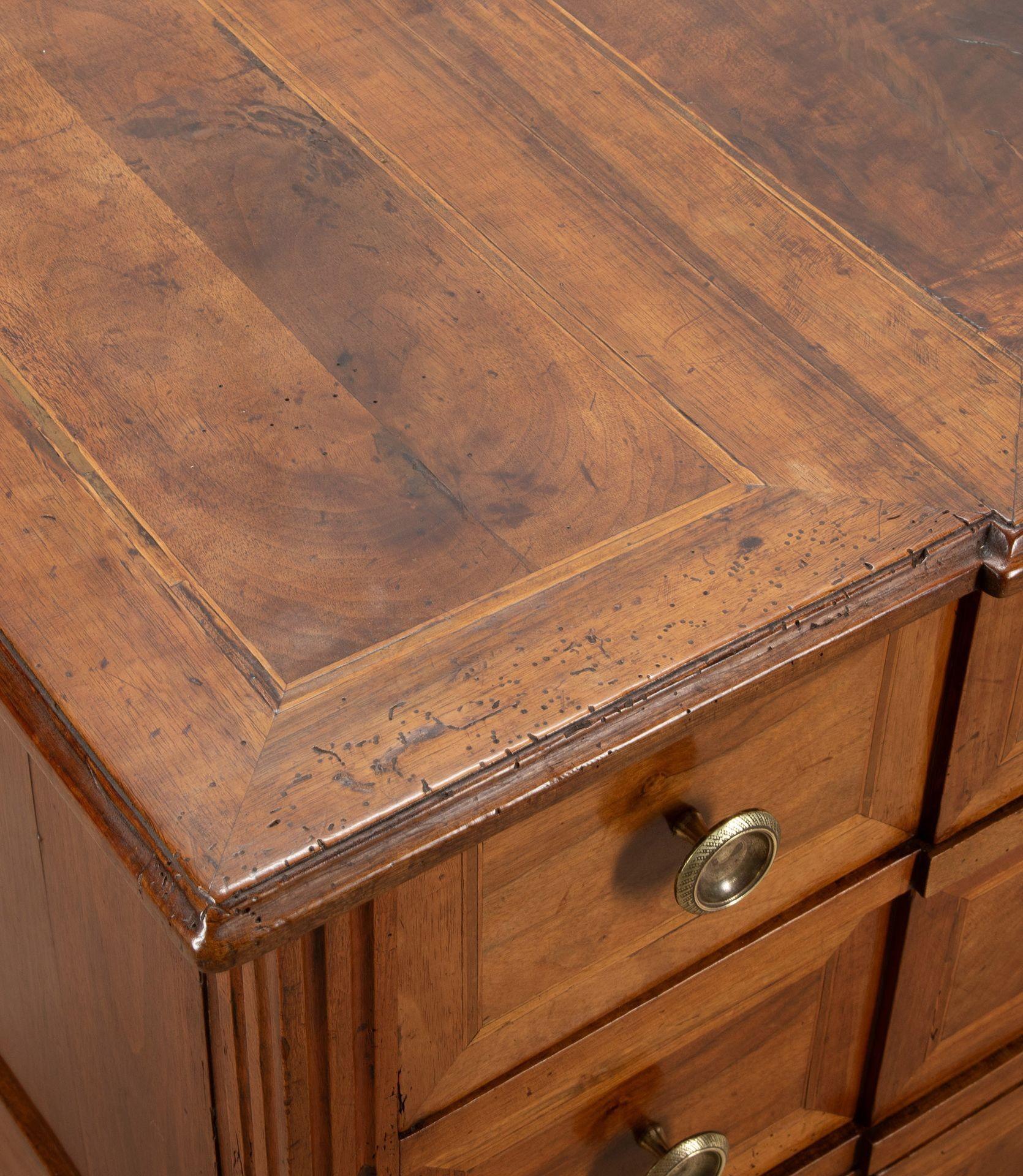 18th Century French Breakfront Walnut Commode For Sale 1