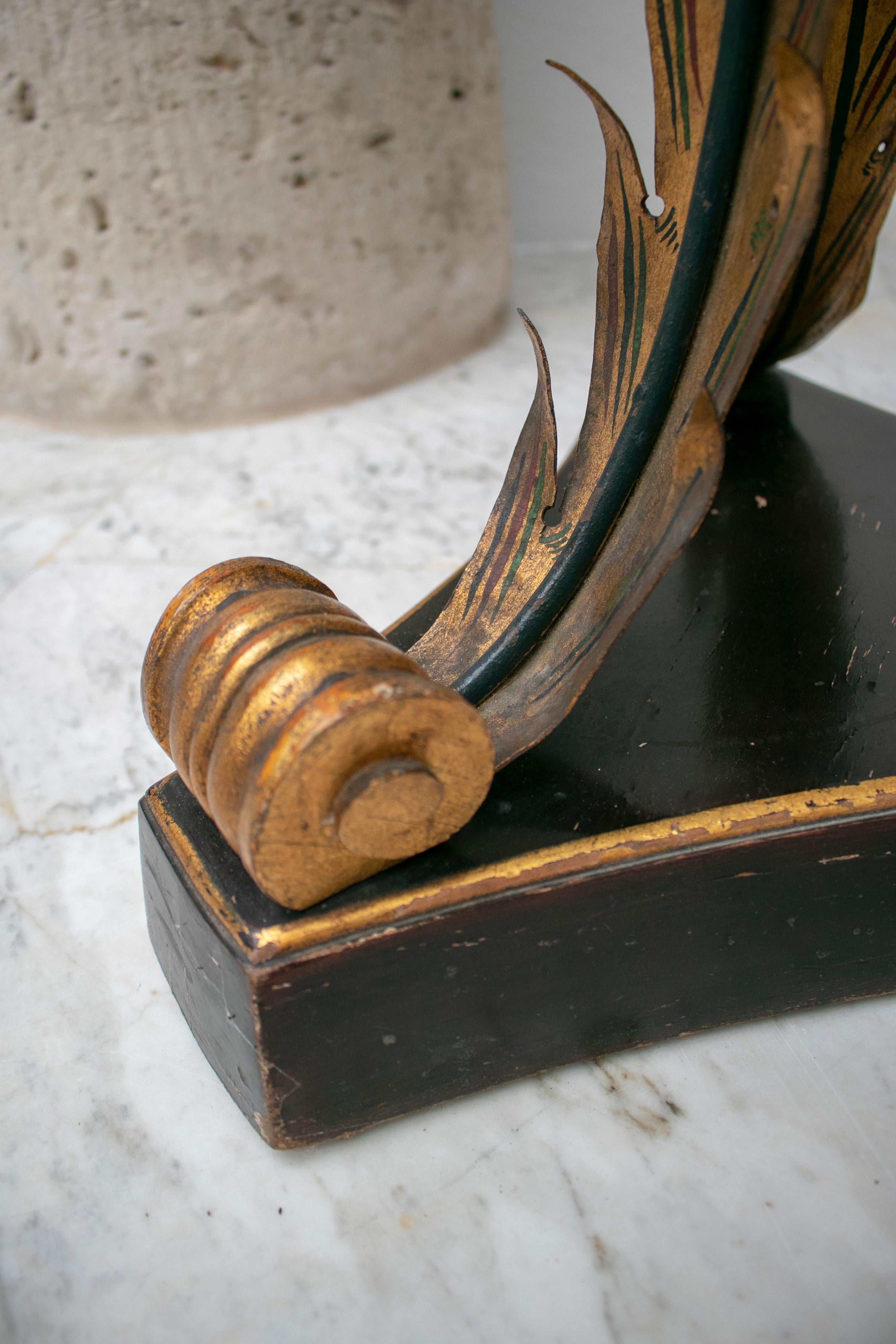 18th Century French Bronze and Painted Top Table with Oriental Influence 7