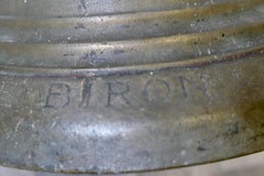 18th Century French Bronze Bell by Biron PARIS