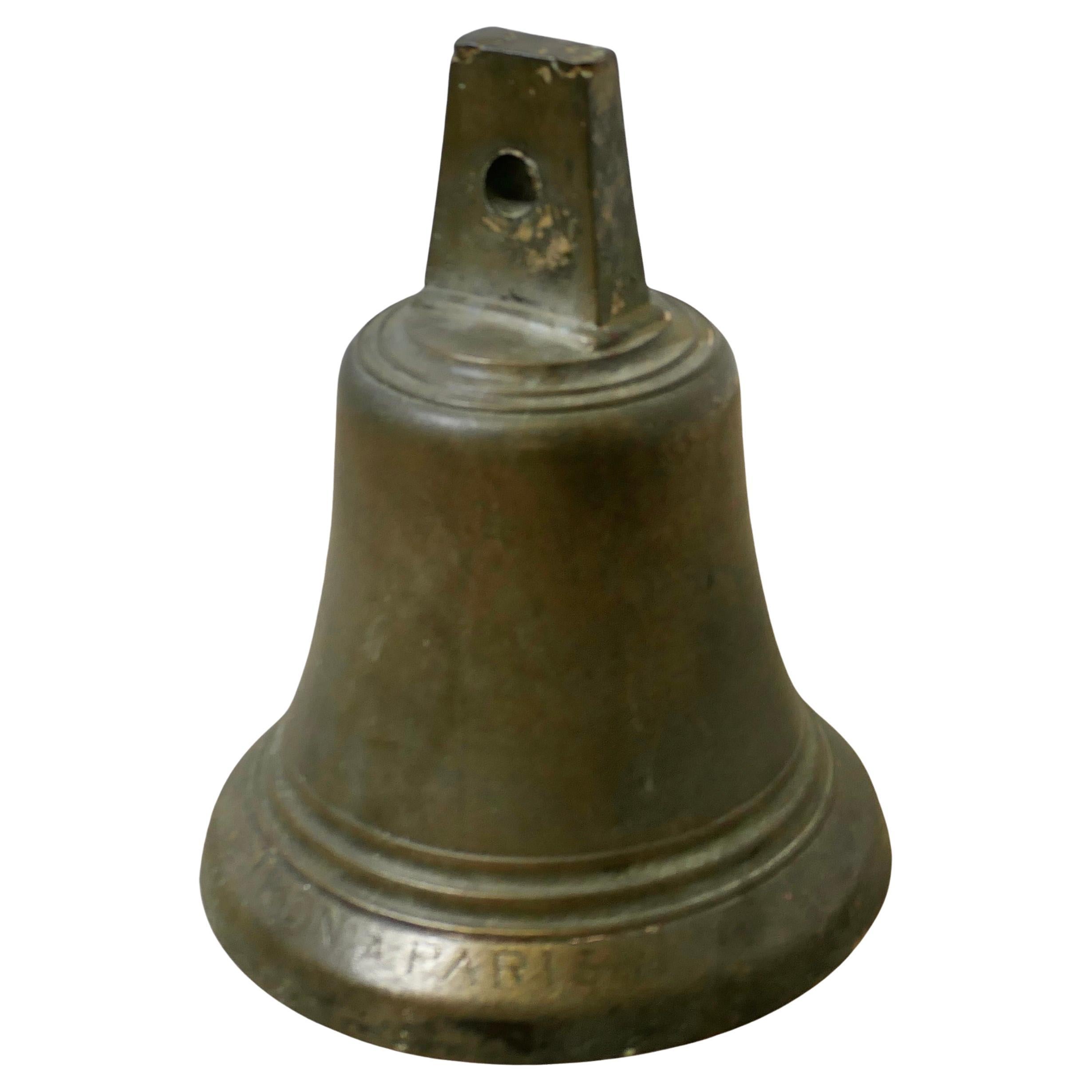 Französische Bronzeglocke aus dem 18. Jahrhundert von Biron PARIS