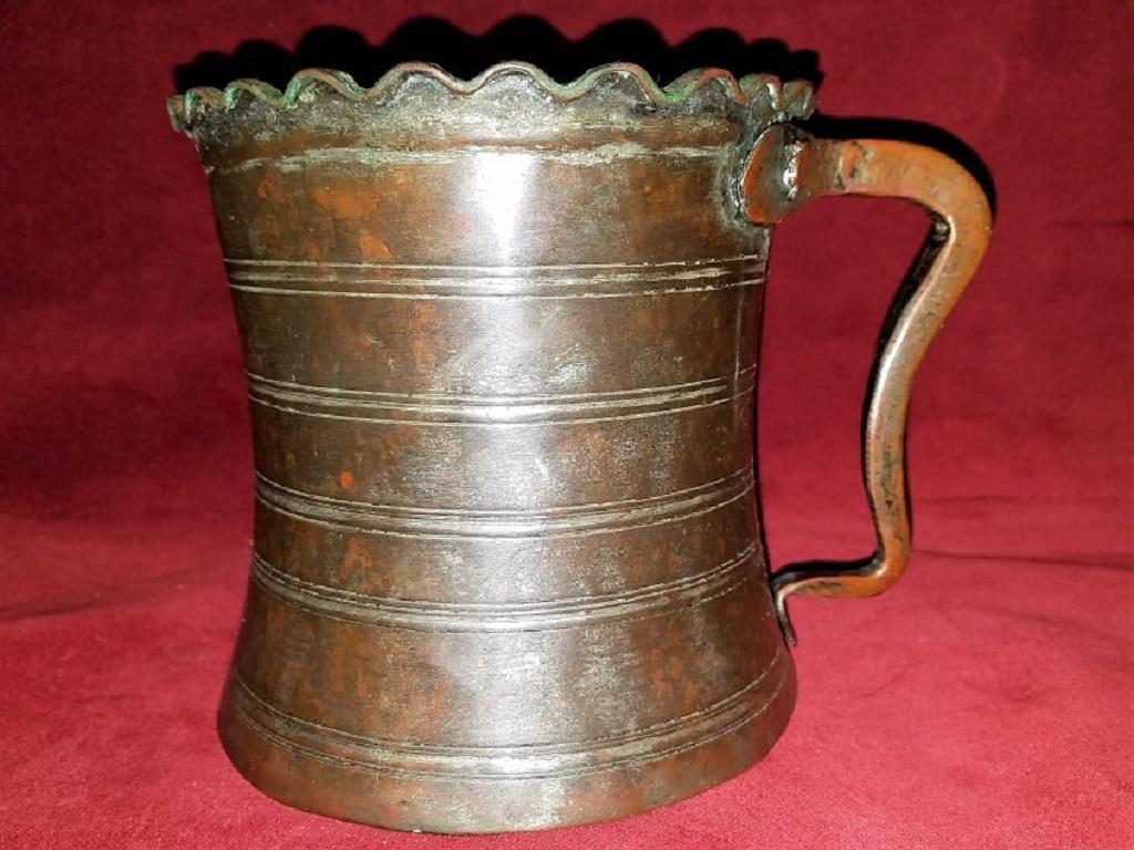 18th Century French Bronze Tankard For Sale 3
