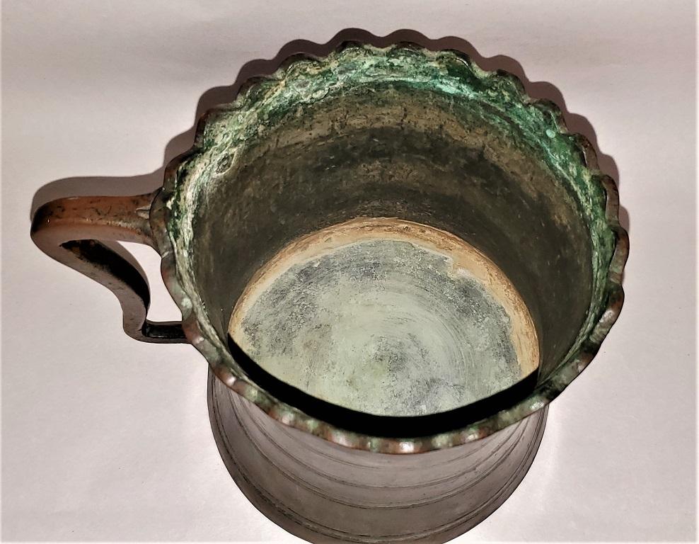 18th Century French Bronze Tankard For Sale 6