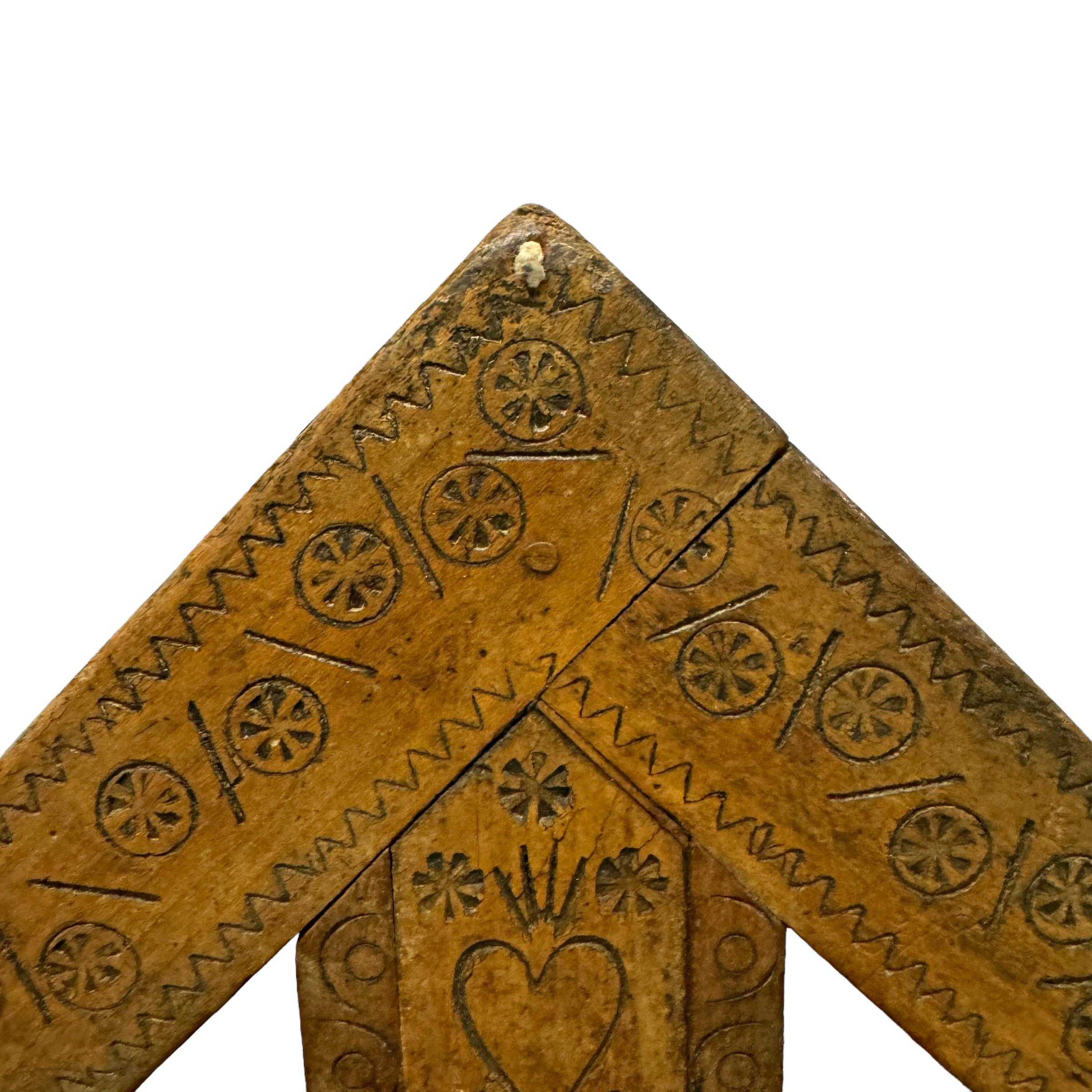 18th Century and Earlier 18th Century French Builder's Square on Custom Wall Mount