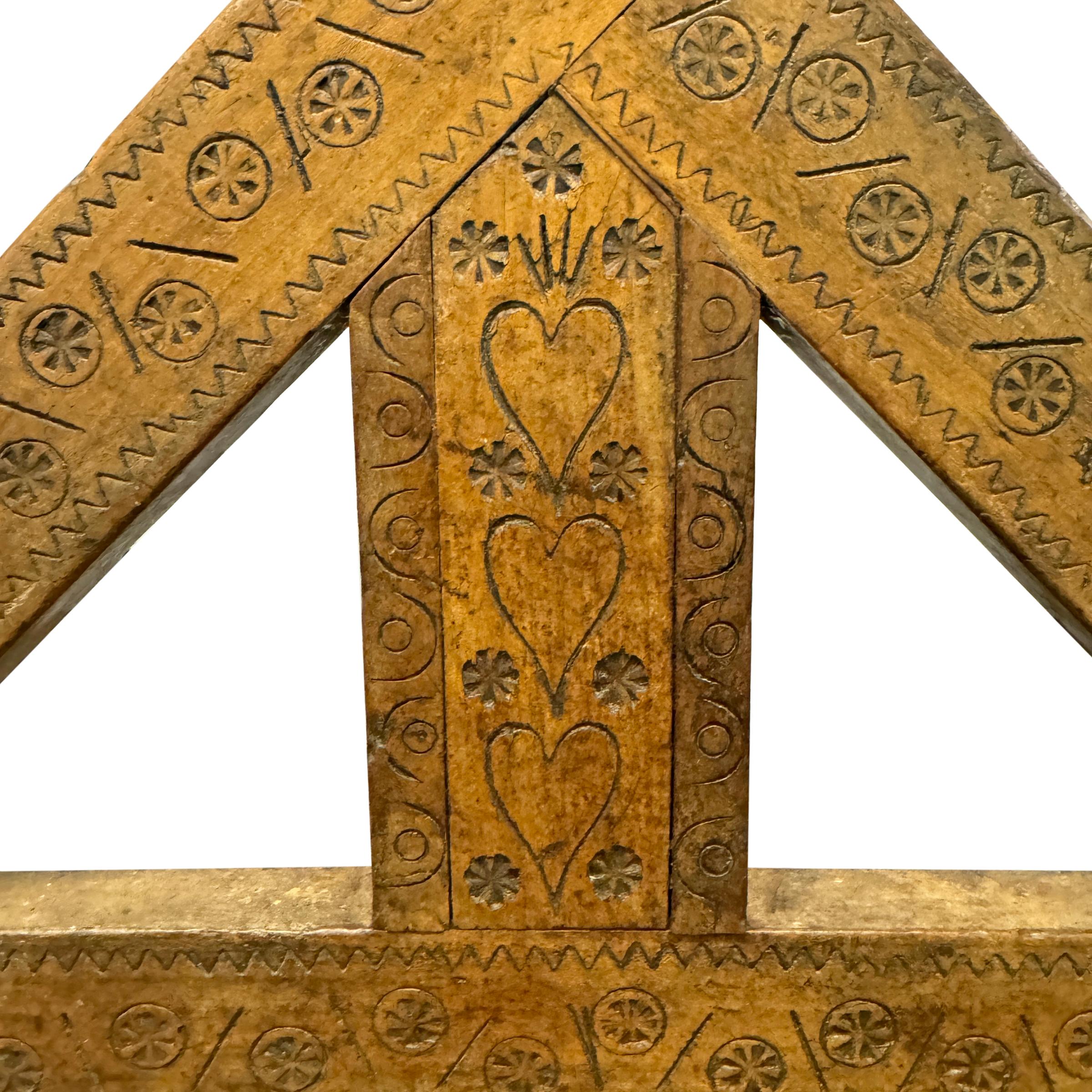 Bronze 18th Century French Builder's Square on Custom Wall Mount