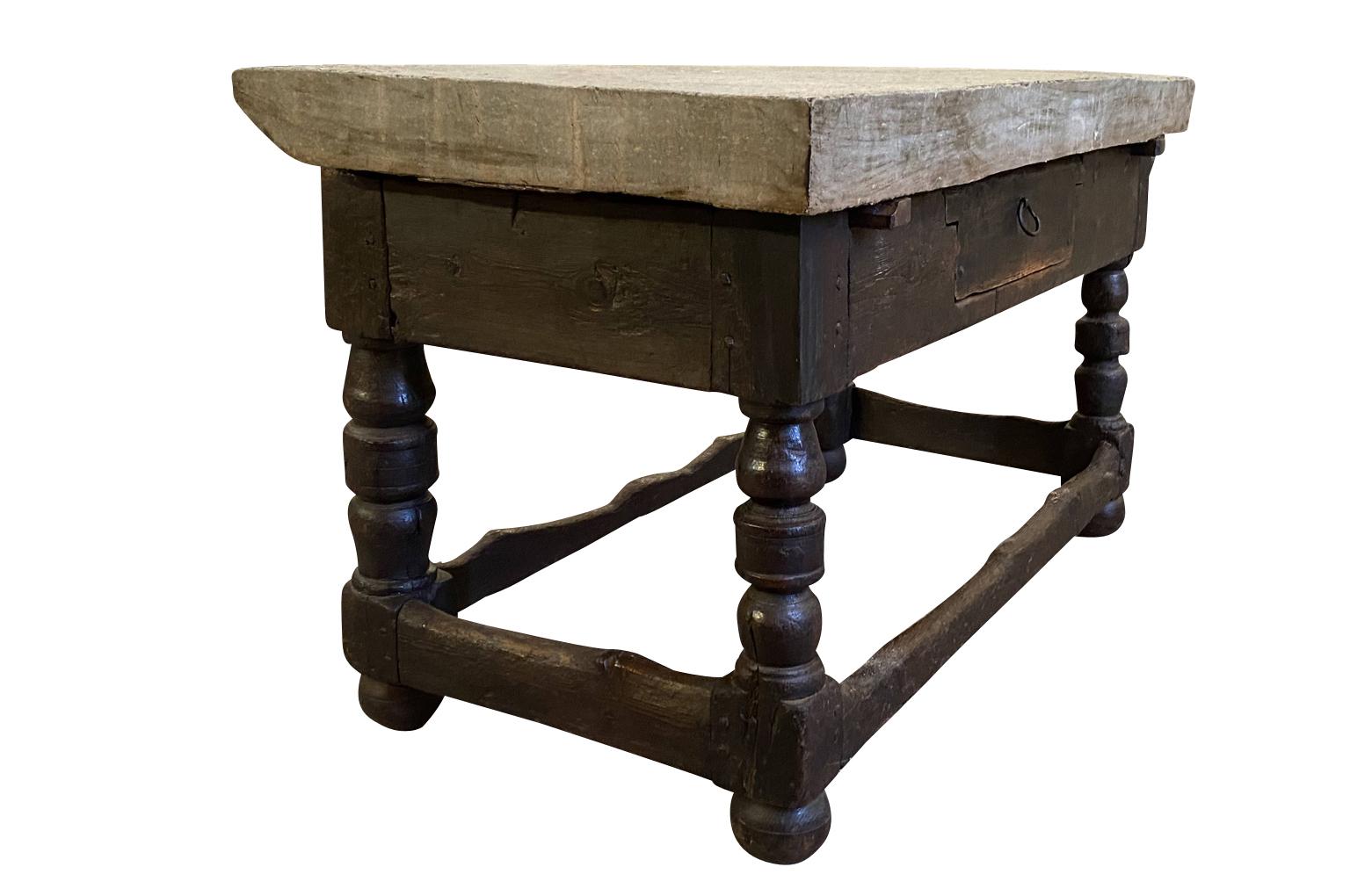 Stone 18th Century French Butcher Table
