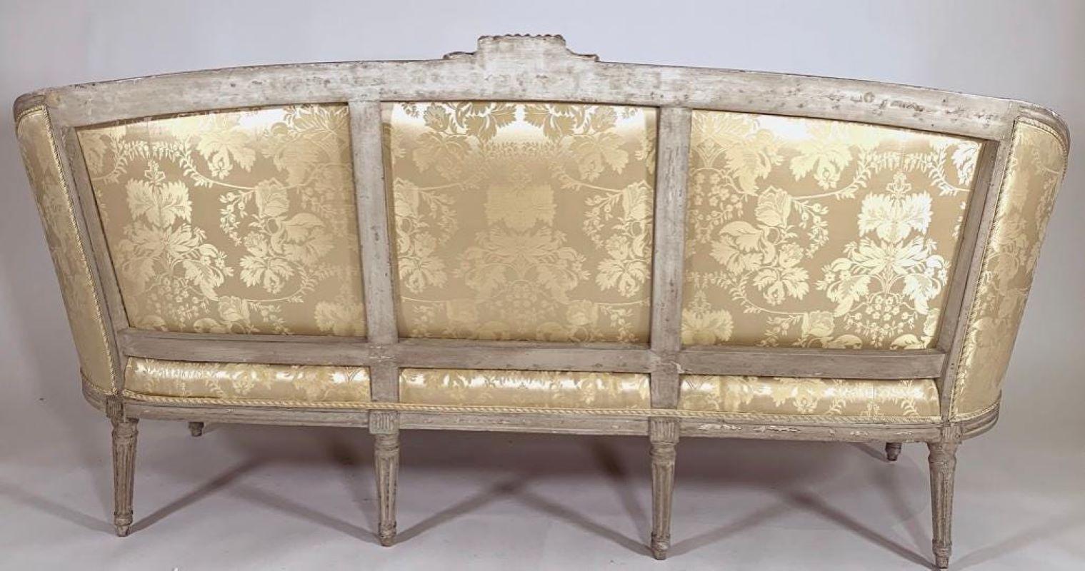 Carved 18th Century French Canape, Louis XVI