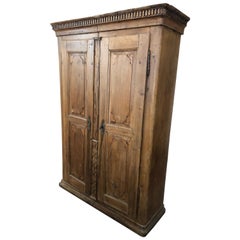 18th Century French Carved 2-Door Armoire