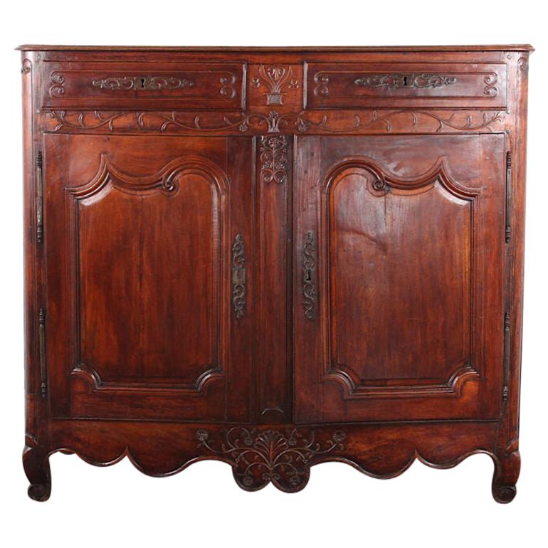 18th Century French Carved Cherry Louis XV Style Buffet