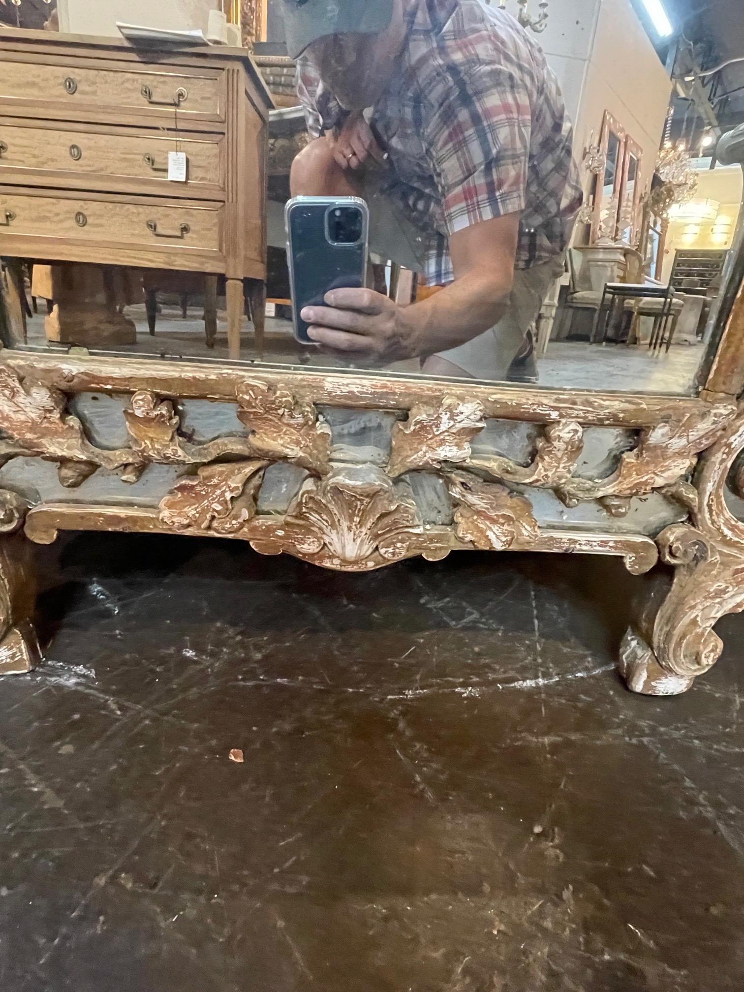 18th Century French Carved Mirror 2