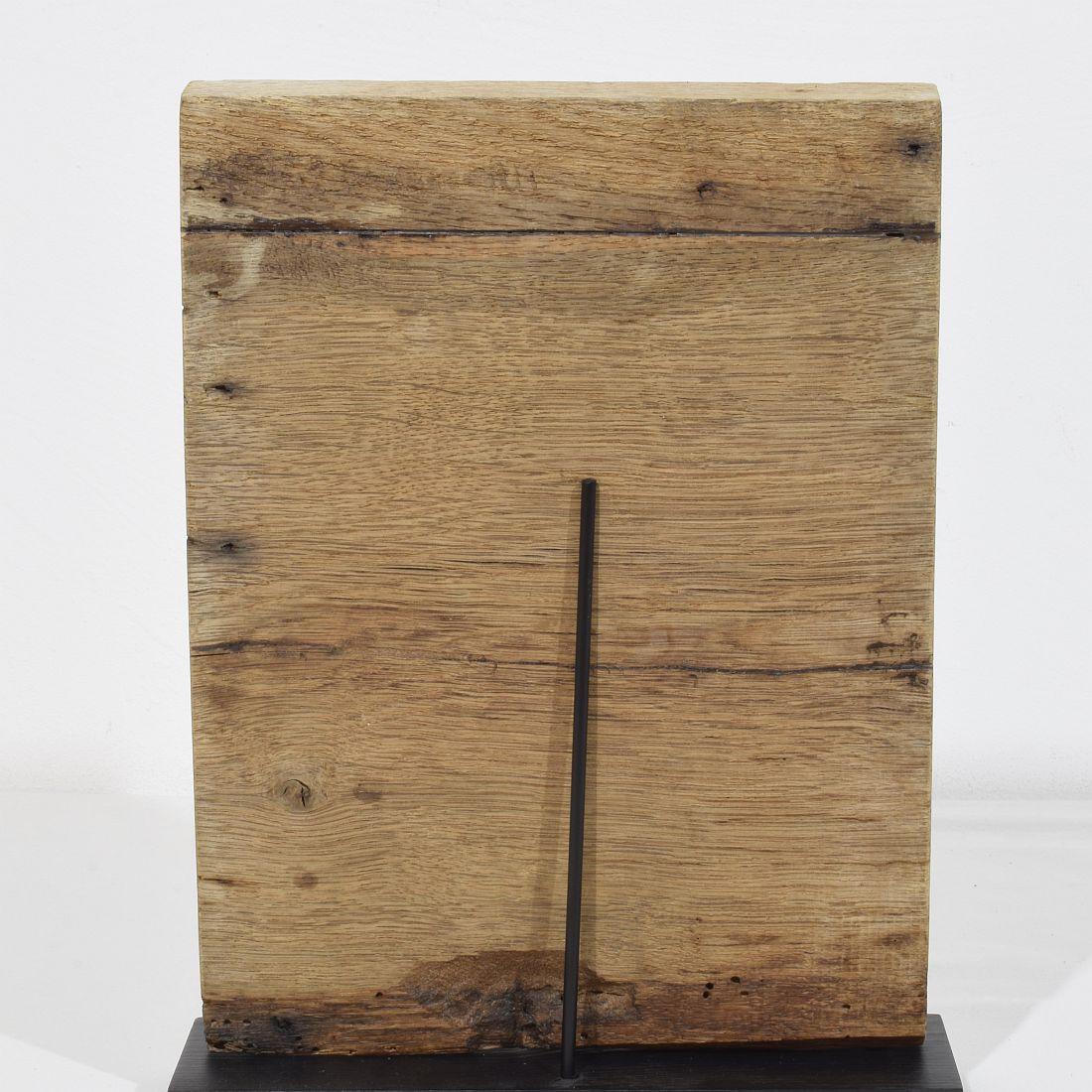 18. Jahrhundert Französisch geschnitzte Eiche Panel Darstellung eines Engels auf einem Acanthus Curl im Angebot 7