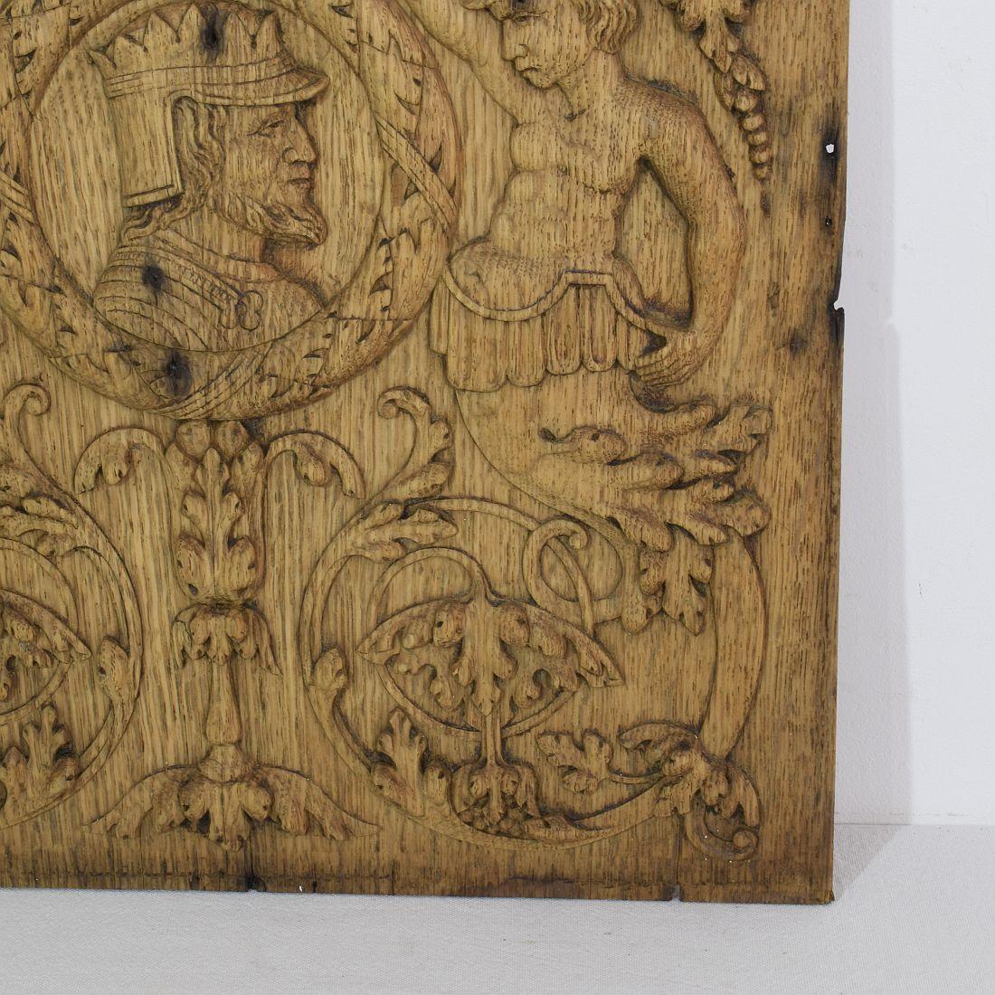 18th Century French Carved Oak Panel 4