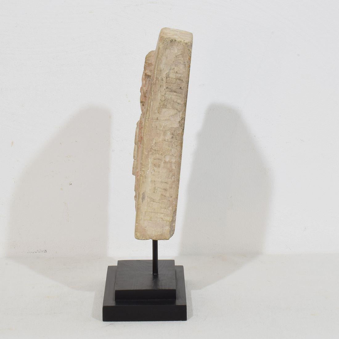 18th Century and Earlier 18th Century French Carved Stone Coat of Arms For Sale