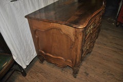 18th Century French Carved Walnut Chest of Drawers