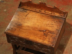 18 th Century French Louis XIII Carved Walnut Lectern Desk on Stand
