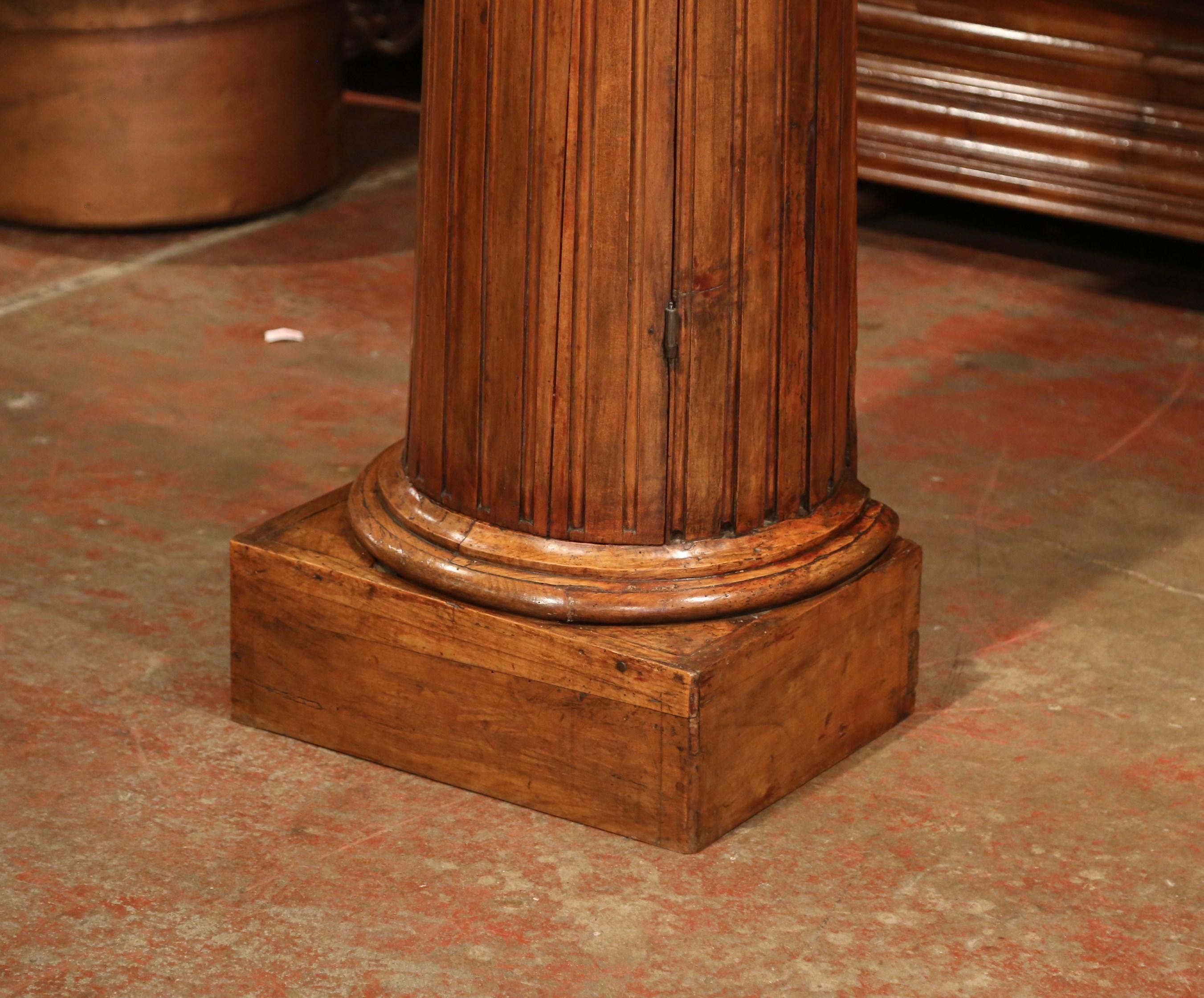18th Century French Carved Walnut Grandfather Clock from Lyon 3