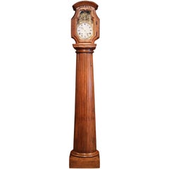 18th Century French Carved Walnut Grandfather Clock from Lyon