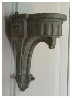 Etagère à console en bois sculpté et peinture Directoire du 18e siècle