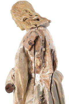 18th Century, French Carved Wood Sculpture