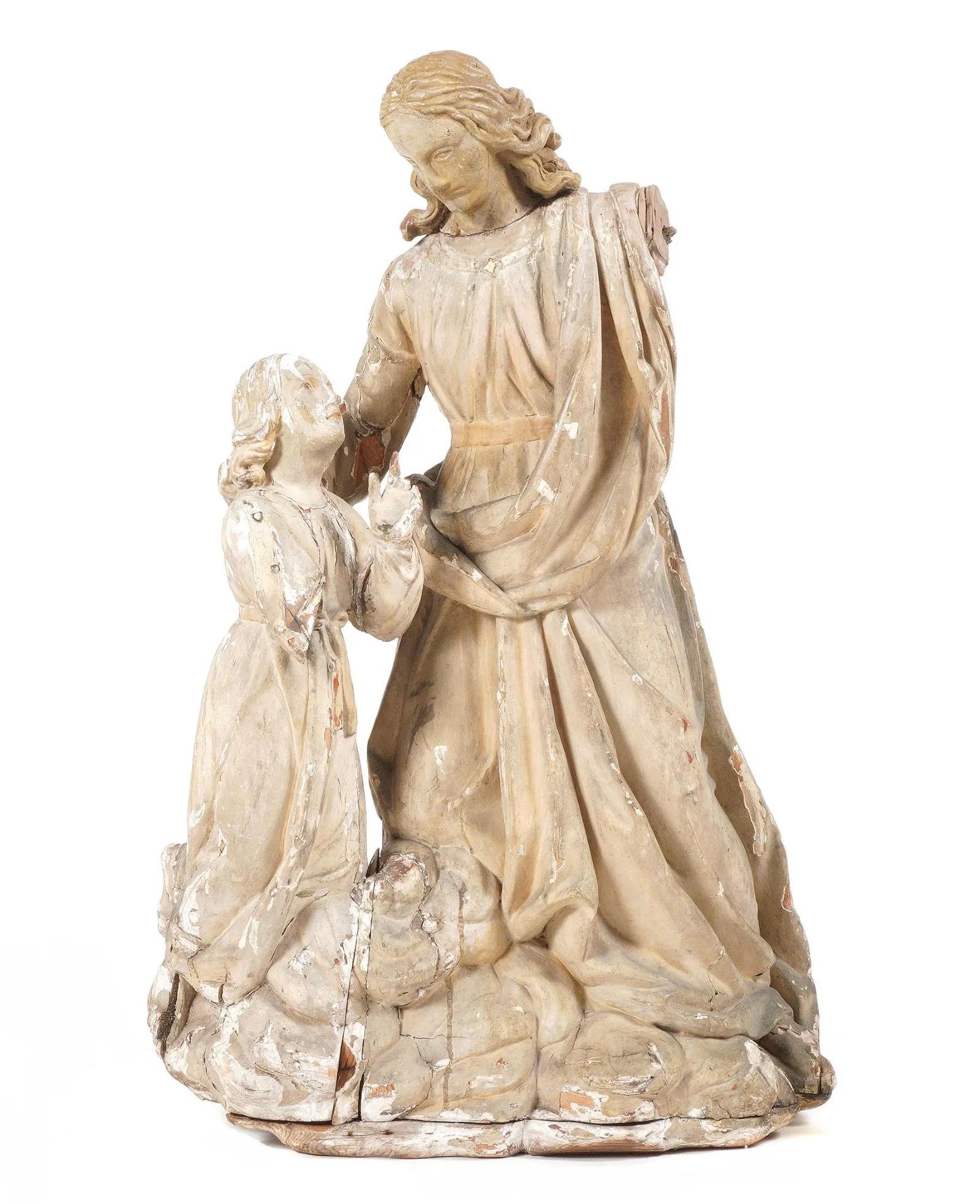 18th Century, French Carved Wood Sculpture 3
