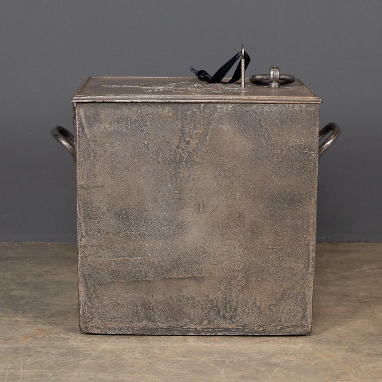 18th Century French Cast Iron Bound Strong Box, c.1740 In Good Condition For Sale In Royal Tunbridge Wells, Kent