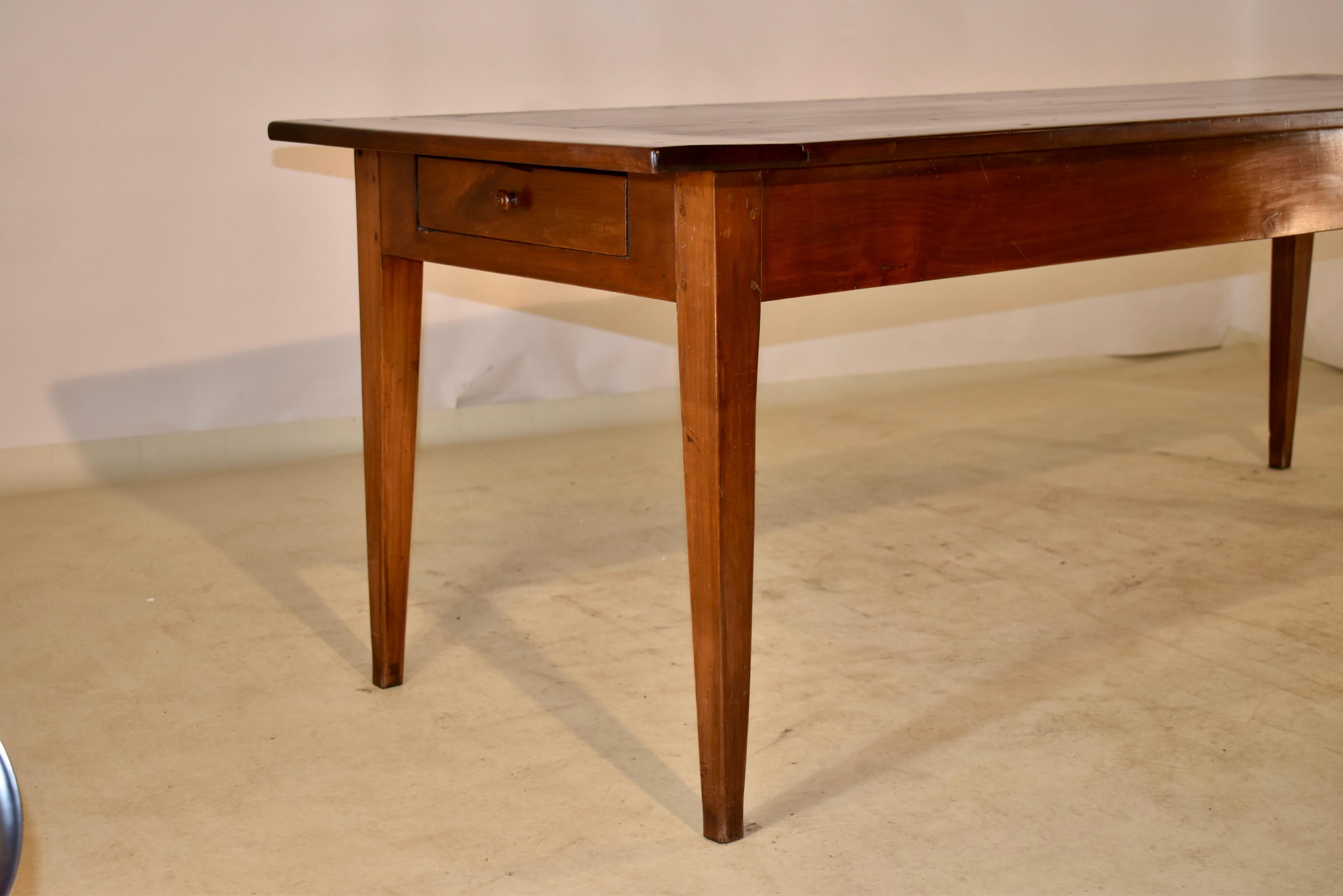 18th Century French Cherry Farm Table For Sale 6