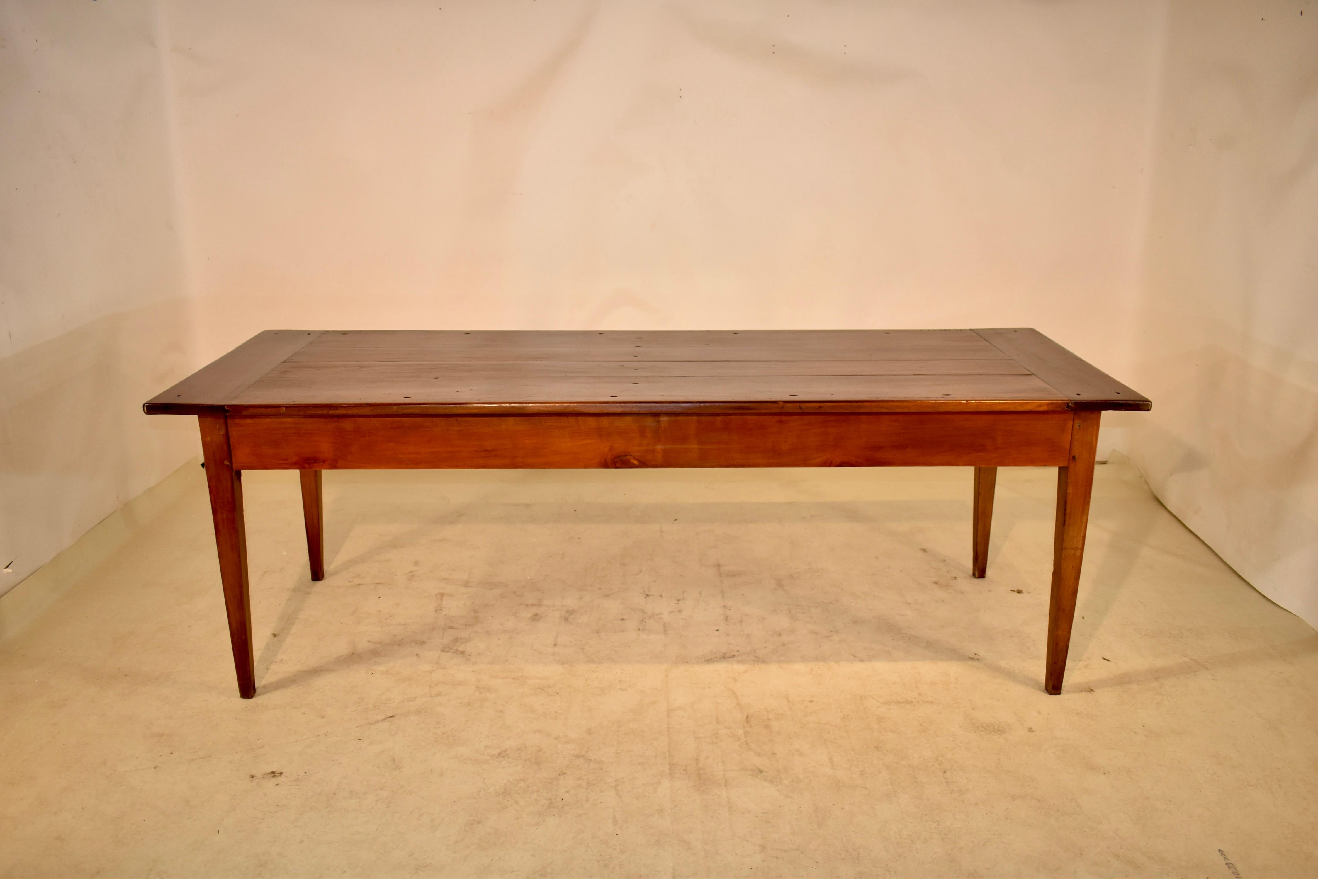 18th Century and Earlier 18th Century French Cherry Farm Table For Sale