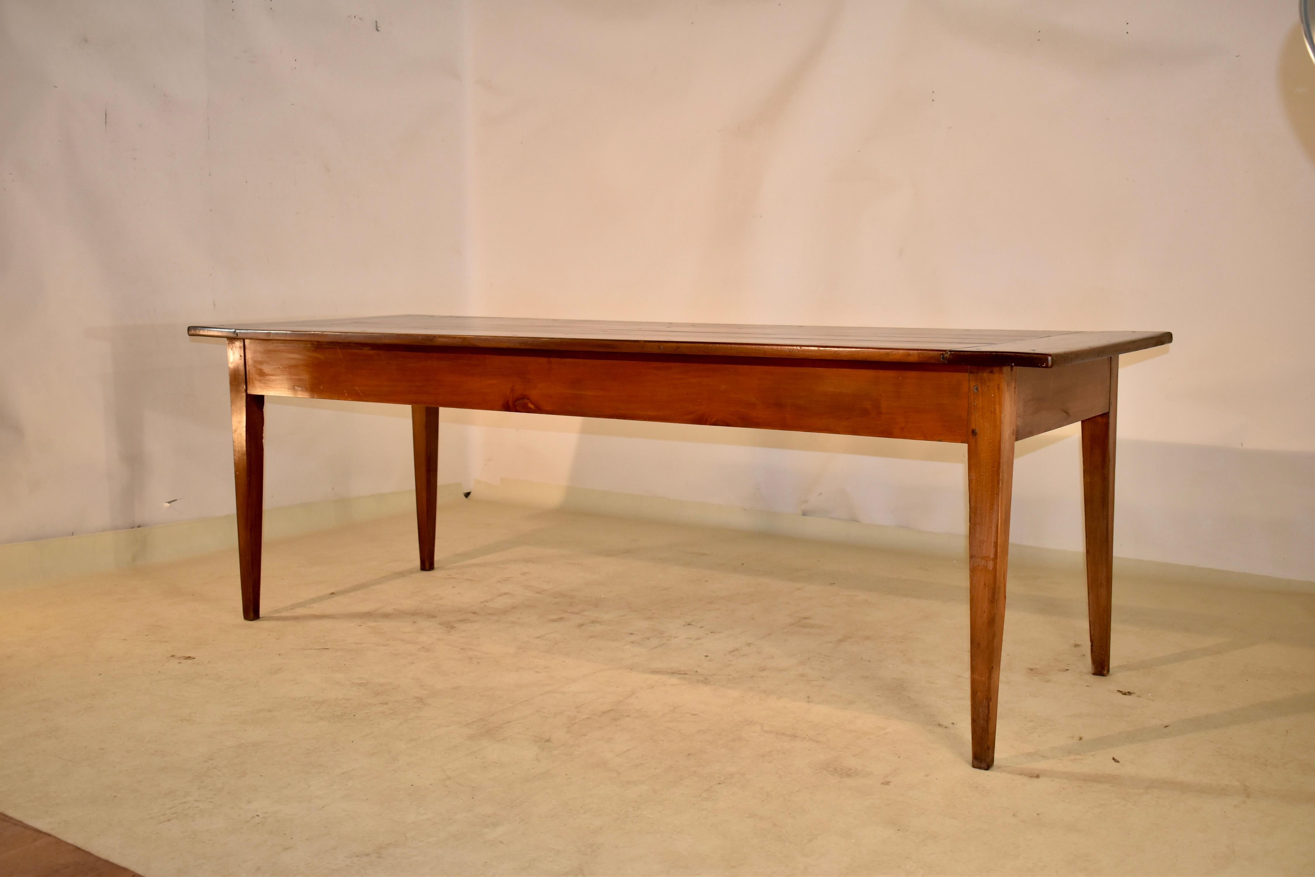 18th Century French Cherry Farm Table For Sale 2