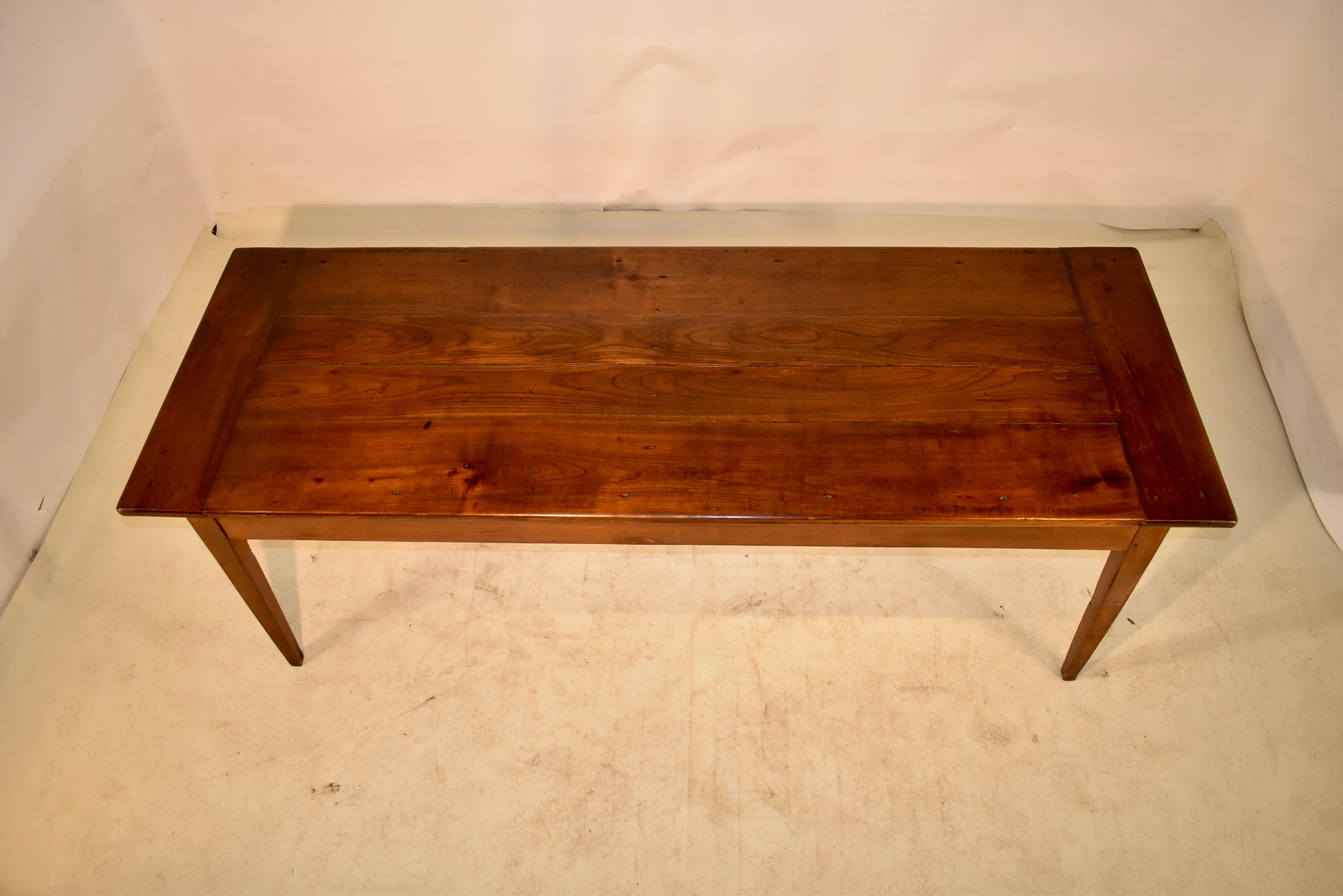 18th Century French Cherry Farm Table For Sale 3