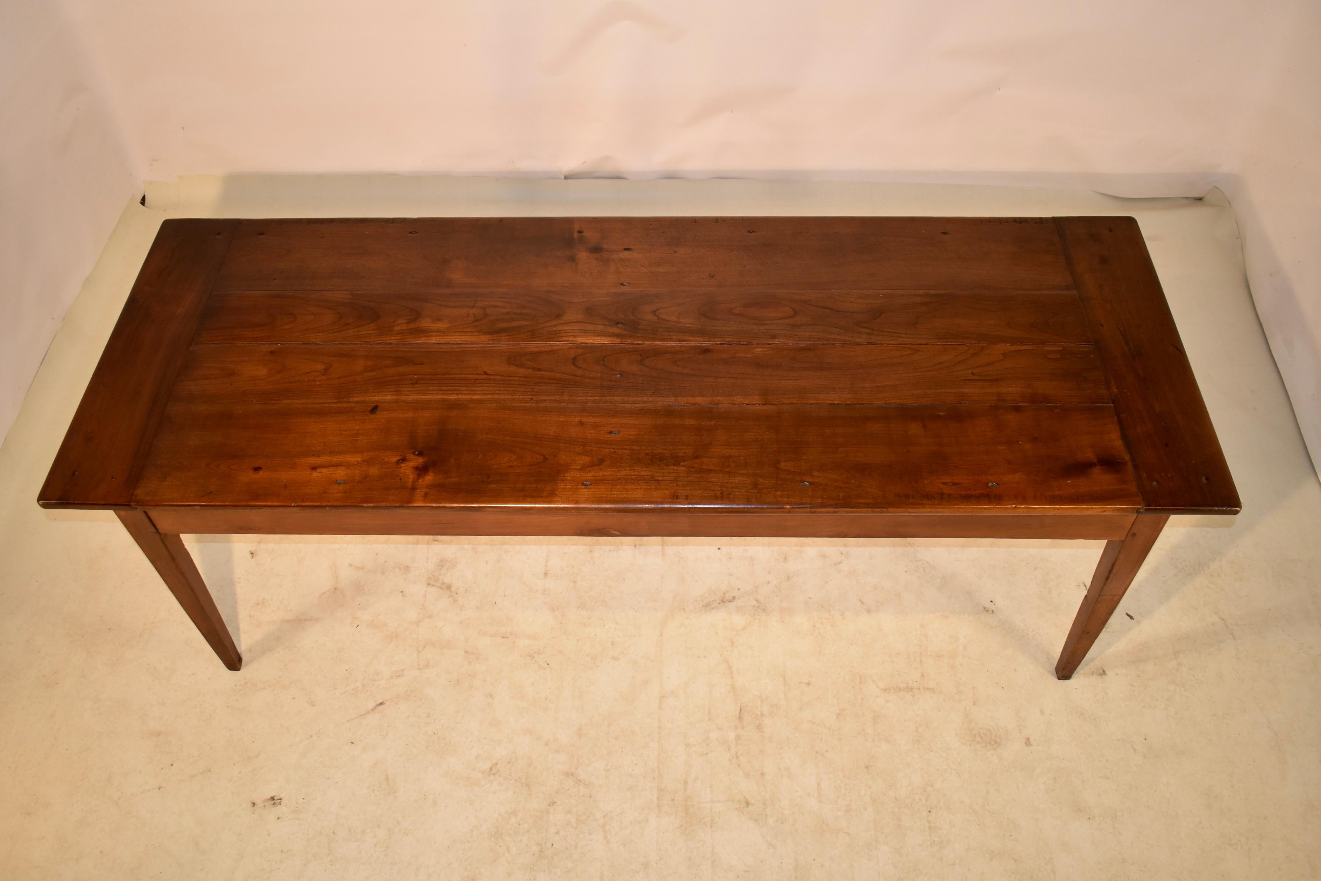 18th Century French Cherry Farm Table For Sale 4