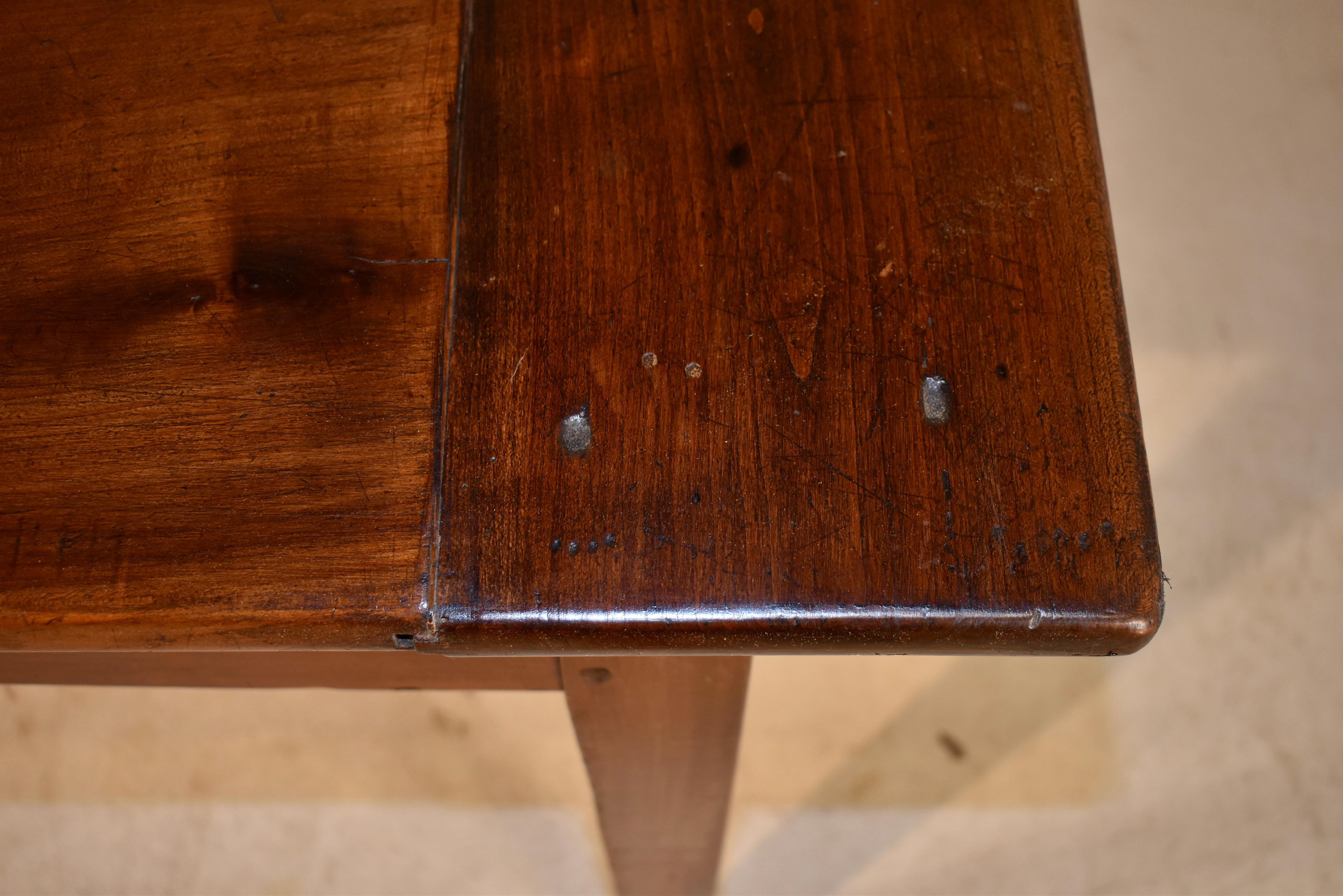 18th Century French Cherry Farm Table For Sale 5