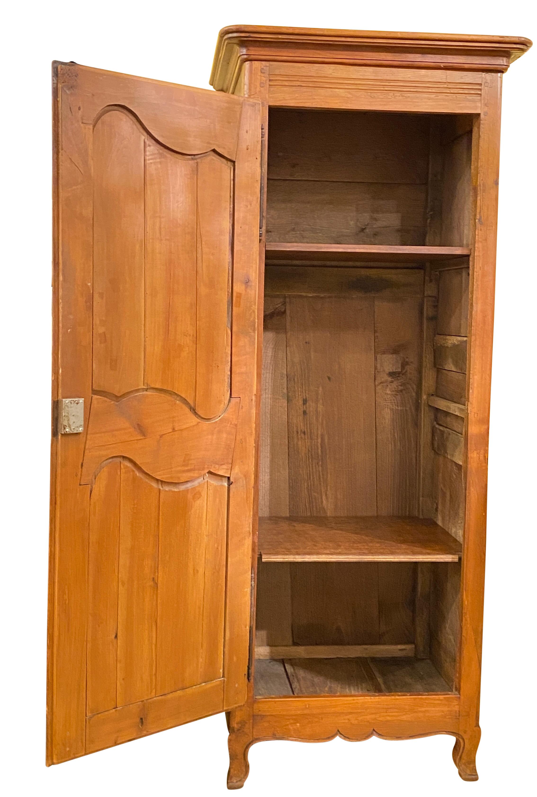 18th Century French Cherry Wood Bonnetiere Hat Cabinet In Good Condition For Sale In San Francisco, CA