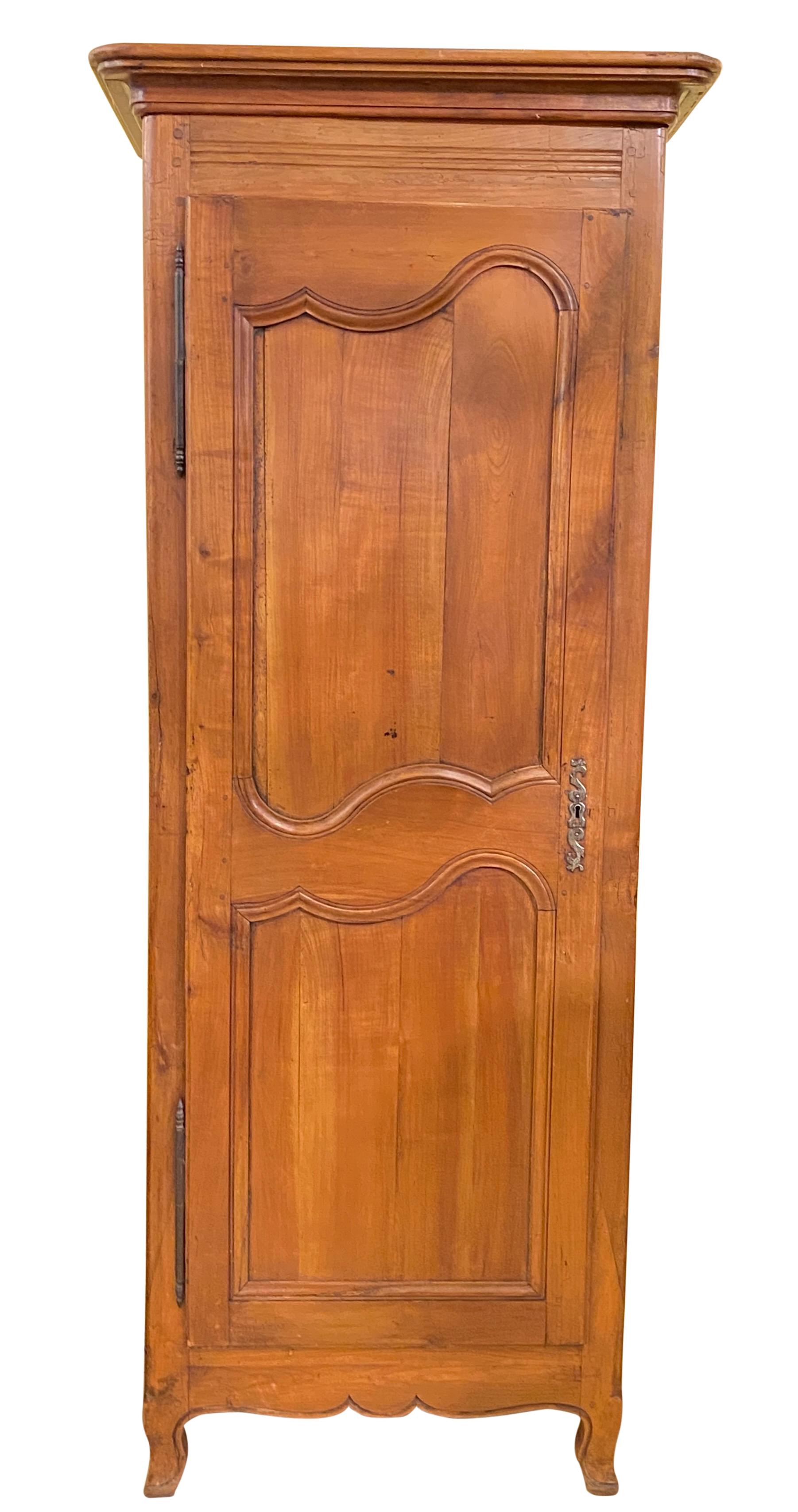 18th Century French Cherry Wood Bonnetiere Hat Cabinet For Sale 1