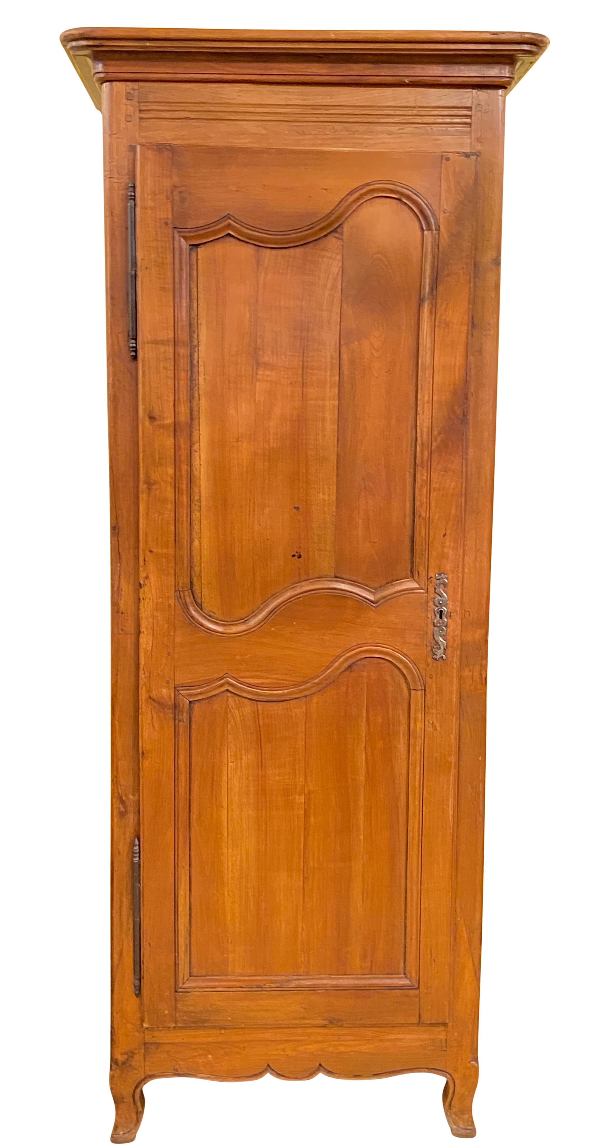 18th Century French Cherry Wood Bonnetiere Hat Cabinet For Sale 2