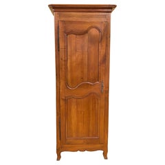 Vintage 18th Century French Cherry Wood Bonnetiere Hat Cabinet