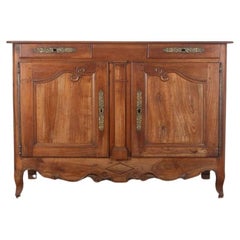 Antique 18th Century French Cherry Wood Side Board