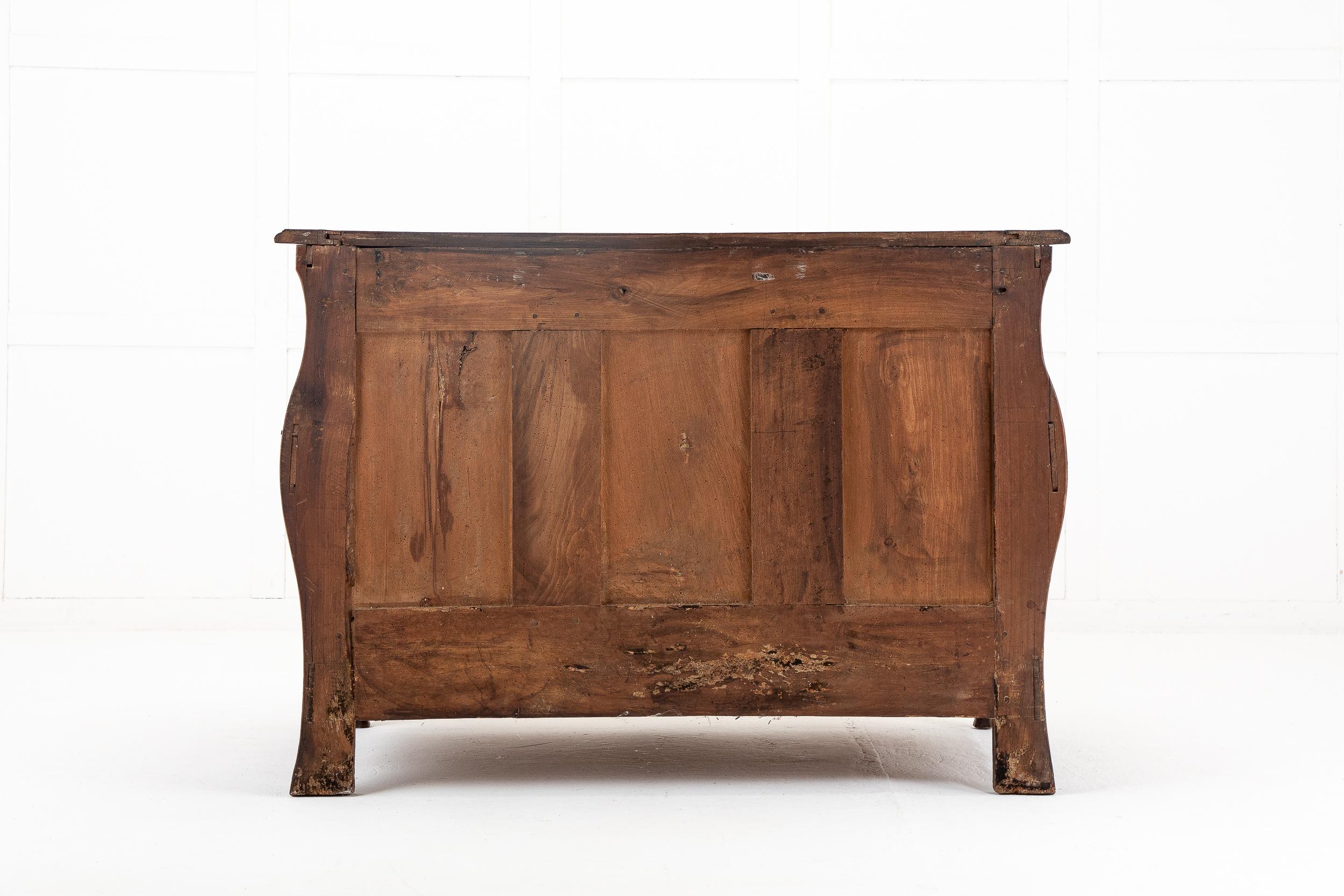 18th Century French Cherrywood Bombe Commode For Sale 3