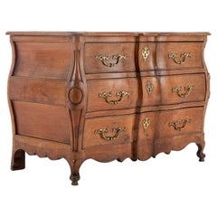 18th Century French Cherrywood Bombe Commode