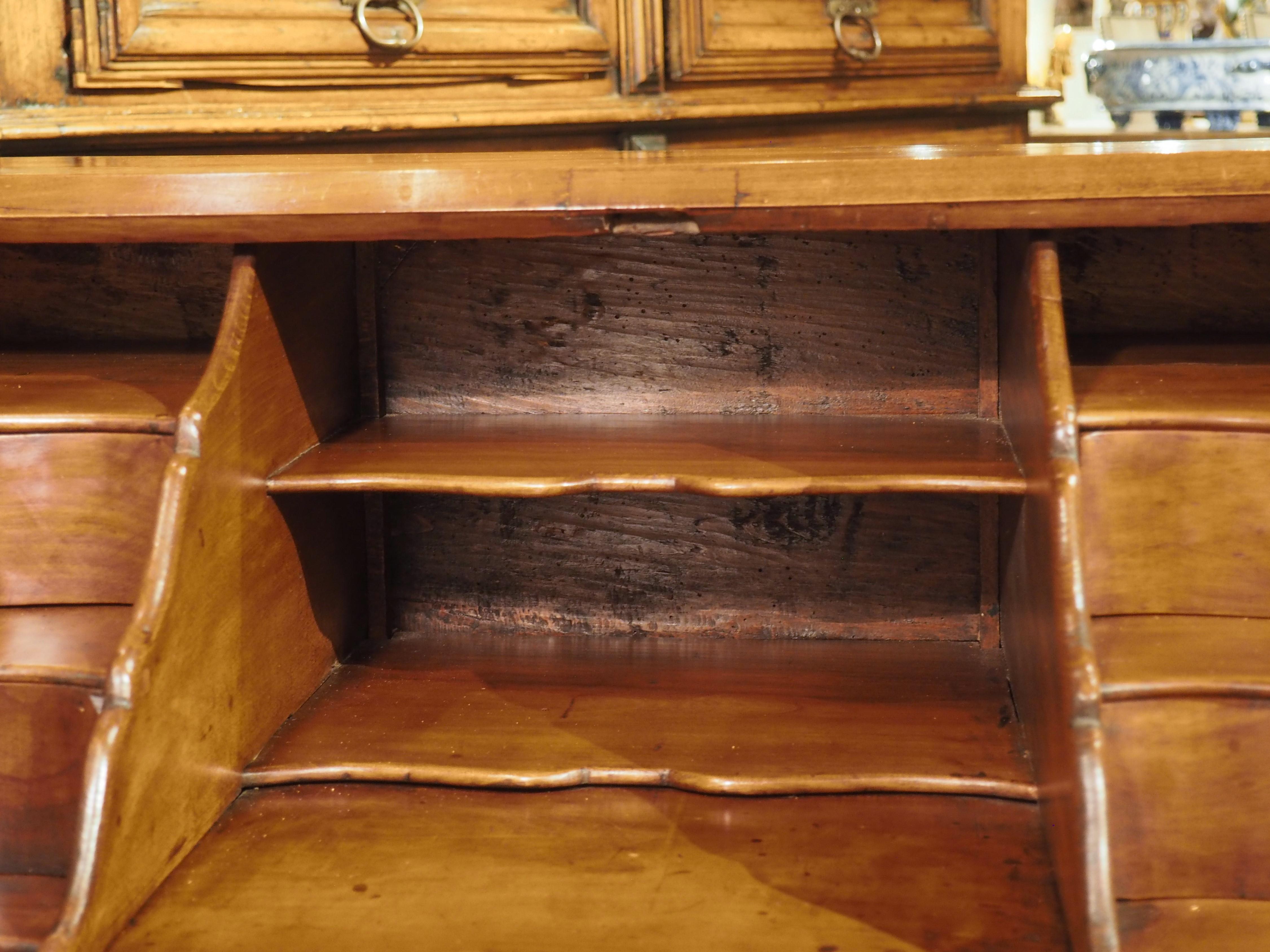 18th Century French Cherrywood 'Bureau de Pente' Slant Top Writing Desk For Sale 4