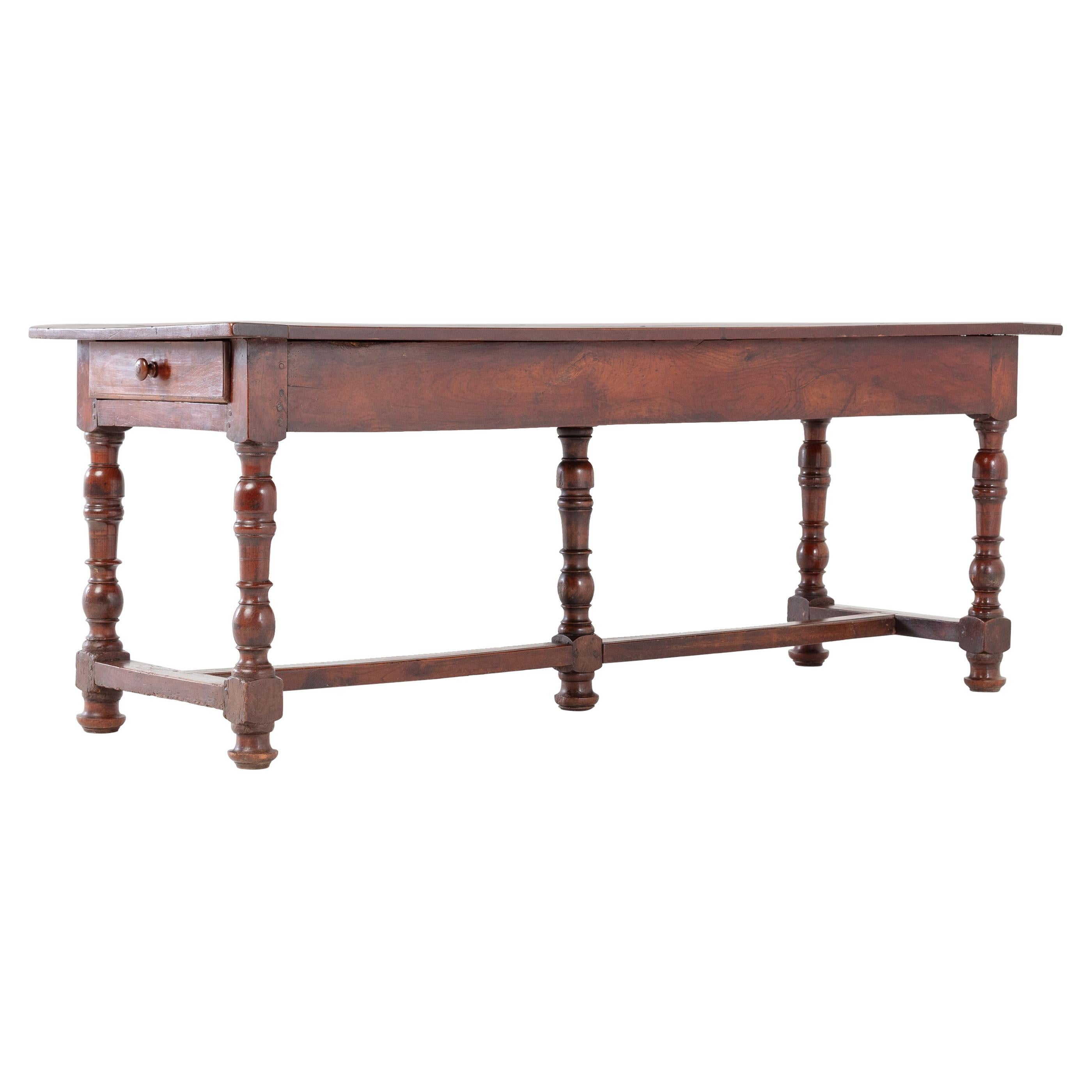 18th Century French Cherrywood Dining Table For Sale